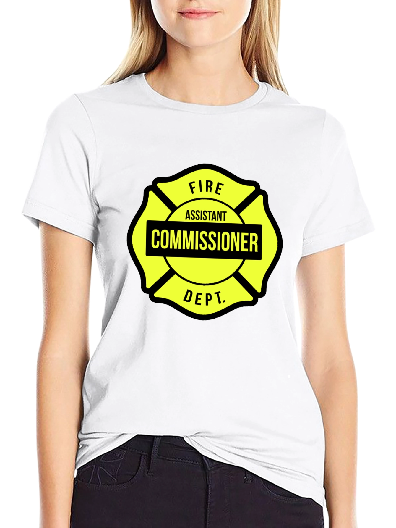 Black Fire Assistant Commissioner T-Shirt - Black view 9