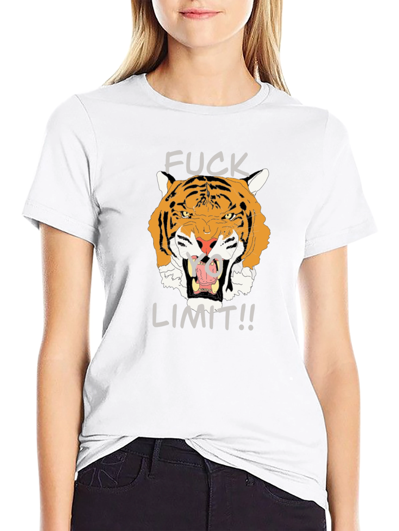 Black Tiger Graphic T-Shirt - Fuck Limit view 9