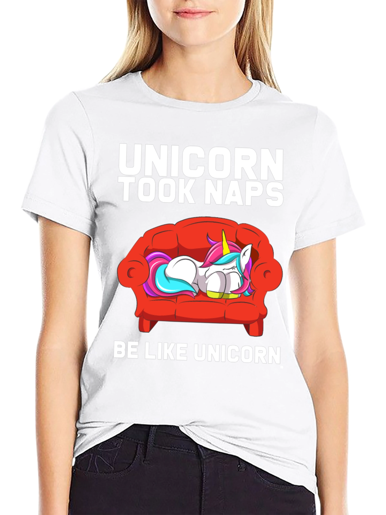 Black Unicorn Took Naps T-Shirt view 9