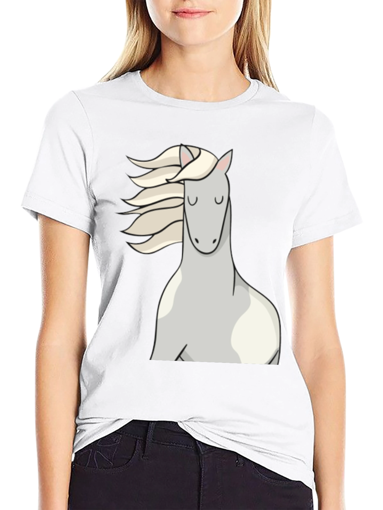 Black Horse Graphic Black T-Shirt view 9
