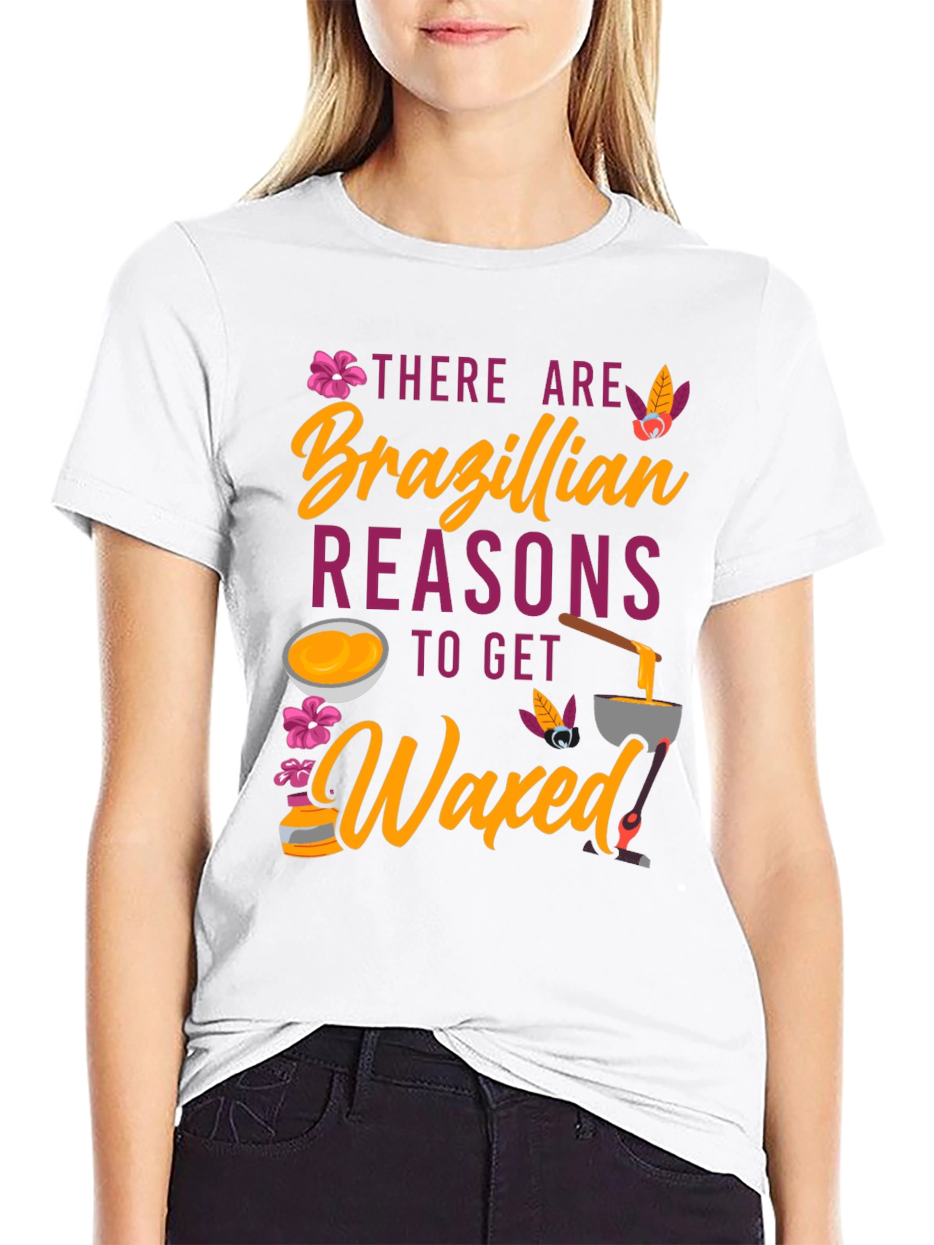 Black Brazilian Waxed T-Shirt Funny Spa Day Tee view 9