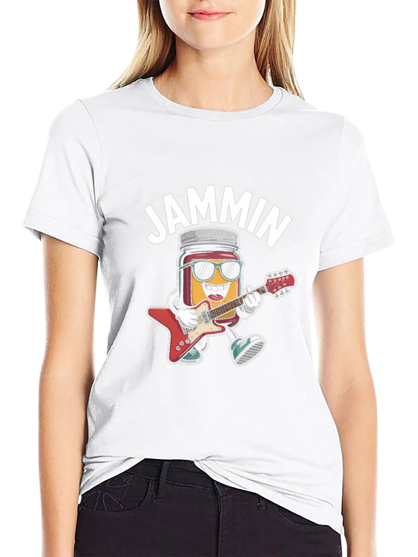 Black Jammin' Guitar Jar T-Shirt - Rock On! view 9