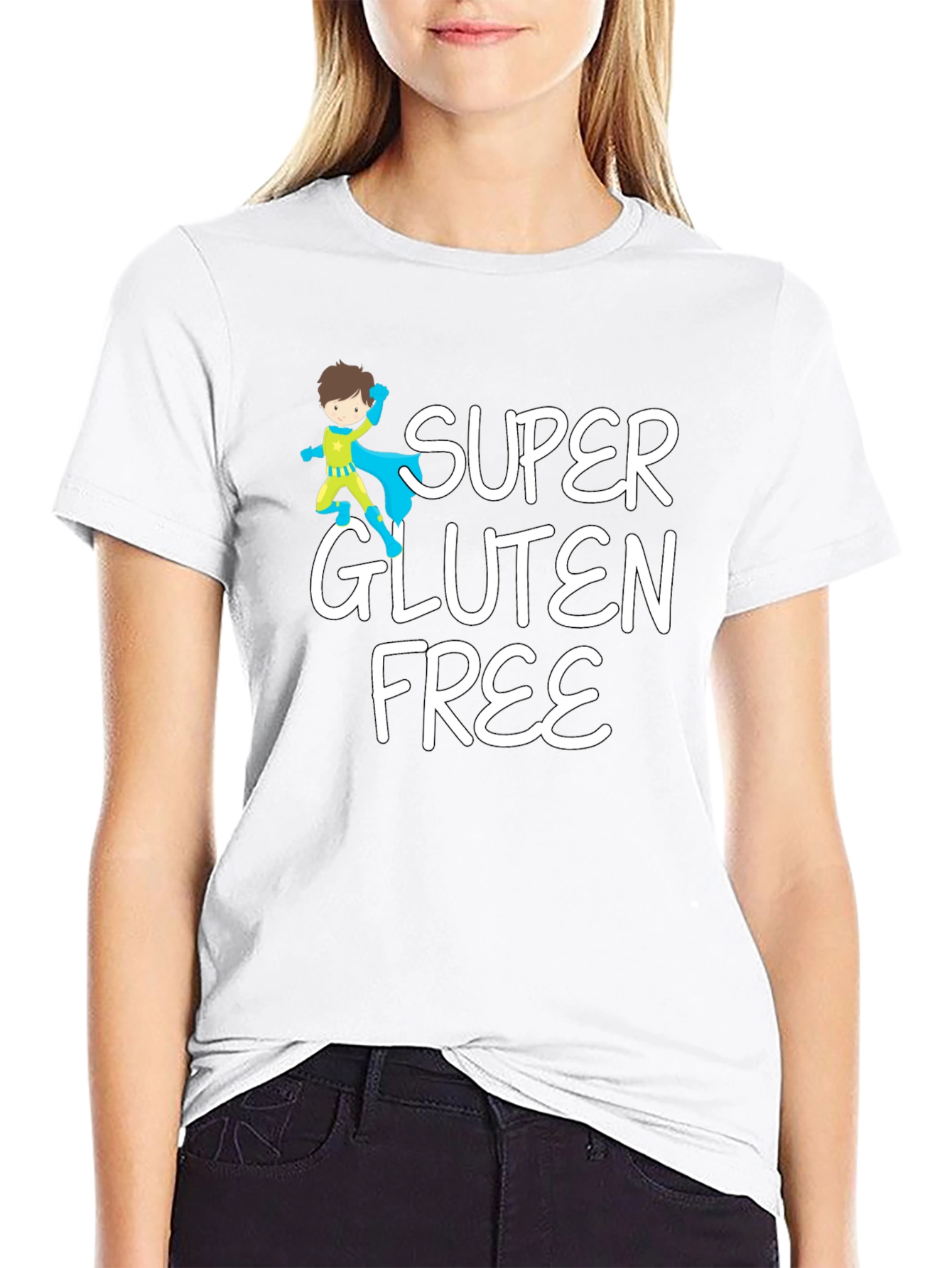 Black Super Gluten Free T-Shirt view 9