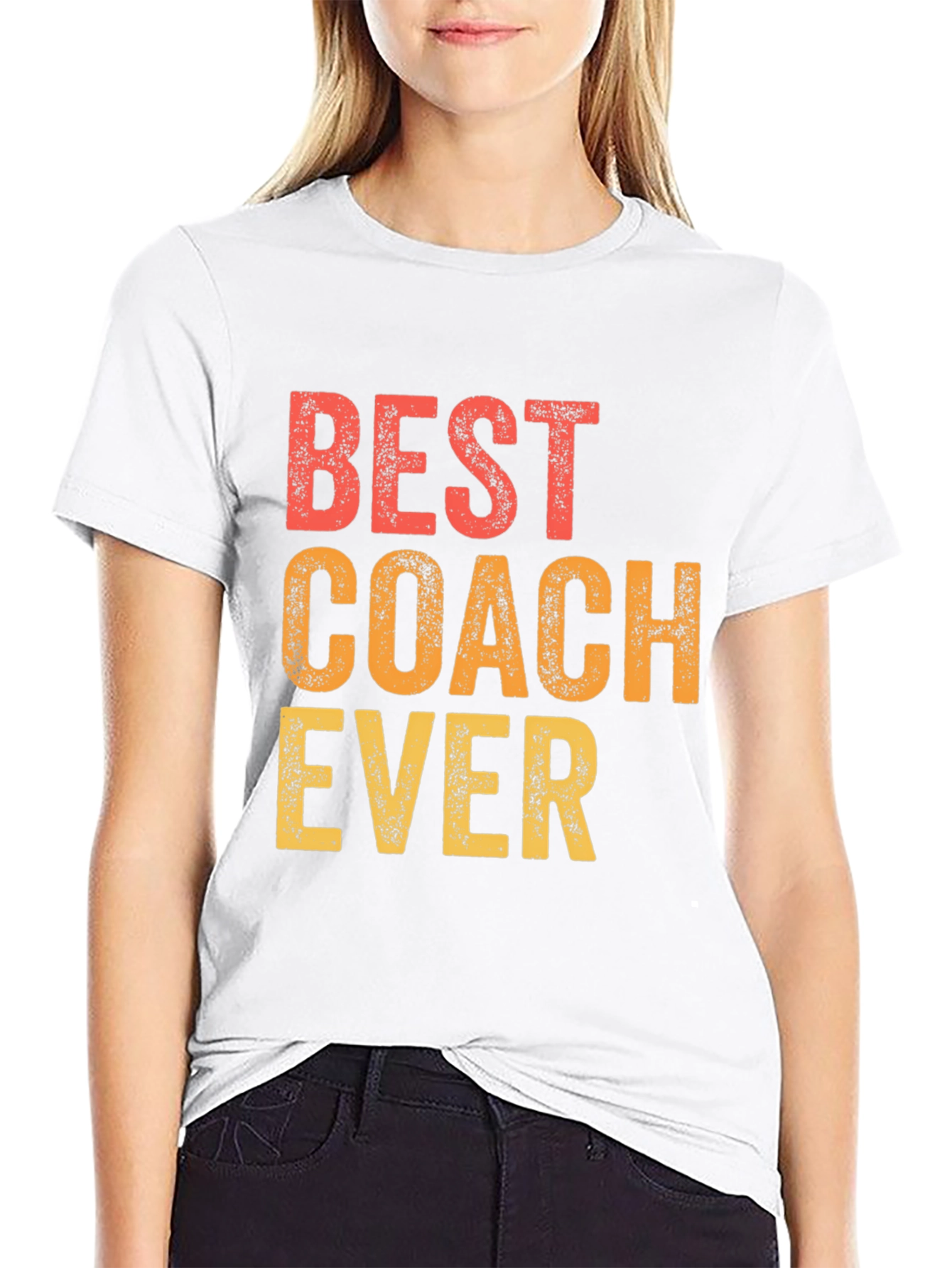 Black Best Coach Ever T-Shirt - Gift for Coaches view 9
