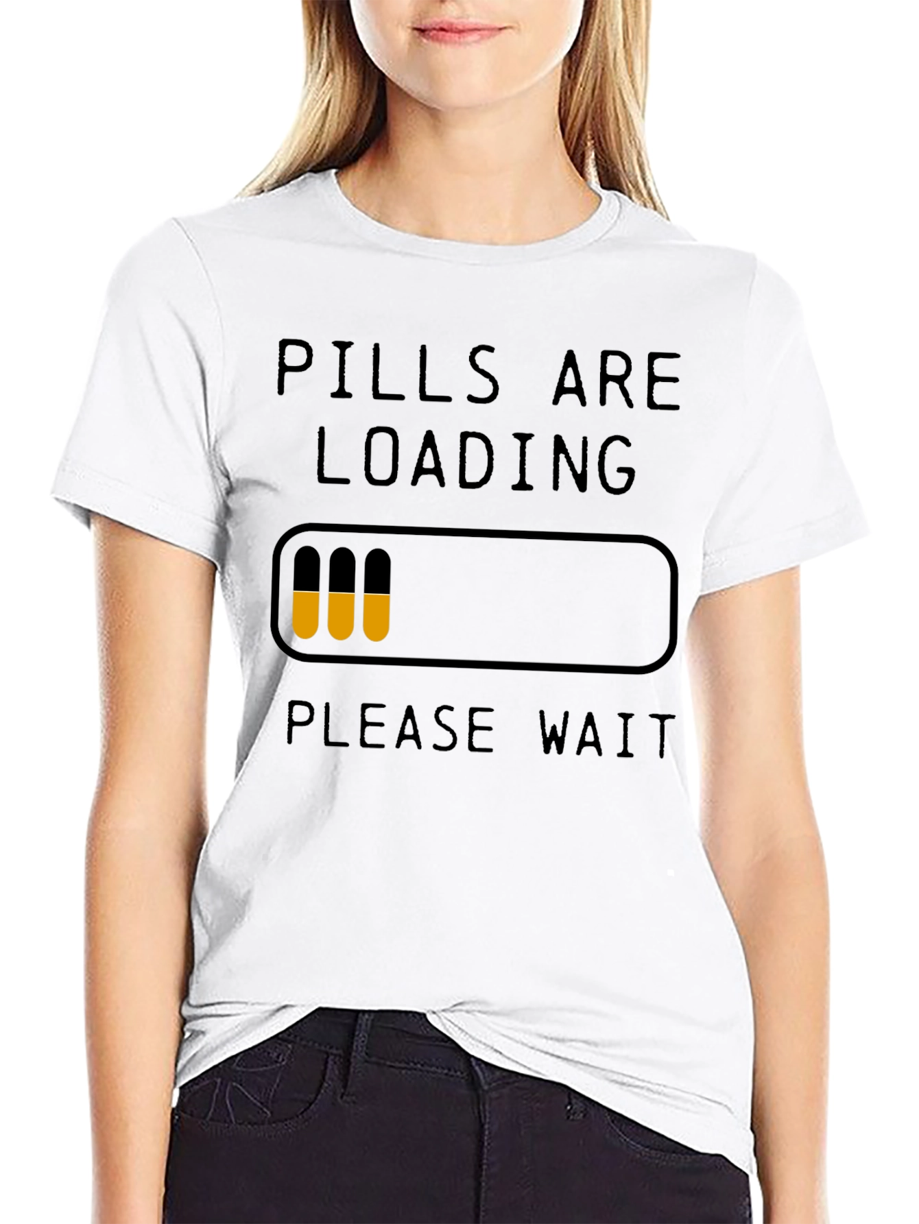 Black Pills Are Loading Funny Graphic T-Shirt view 9