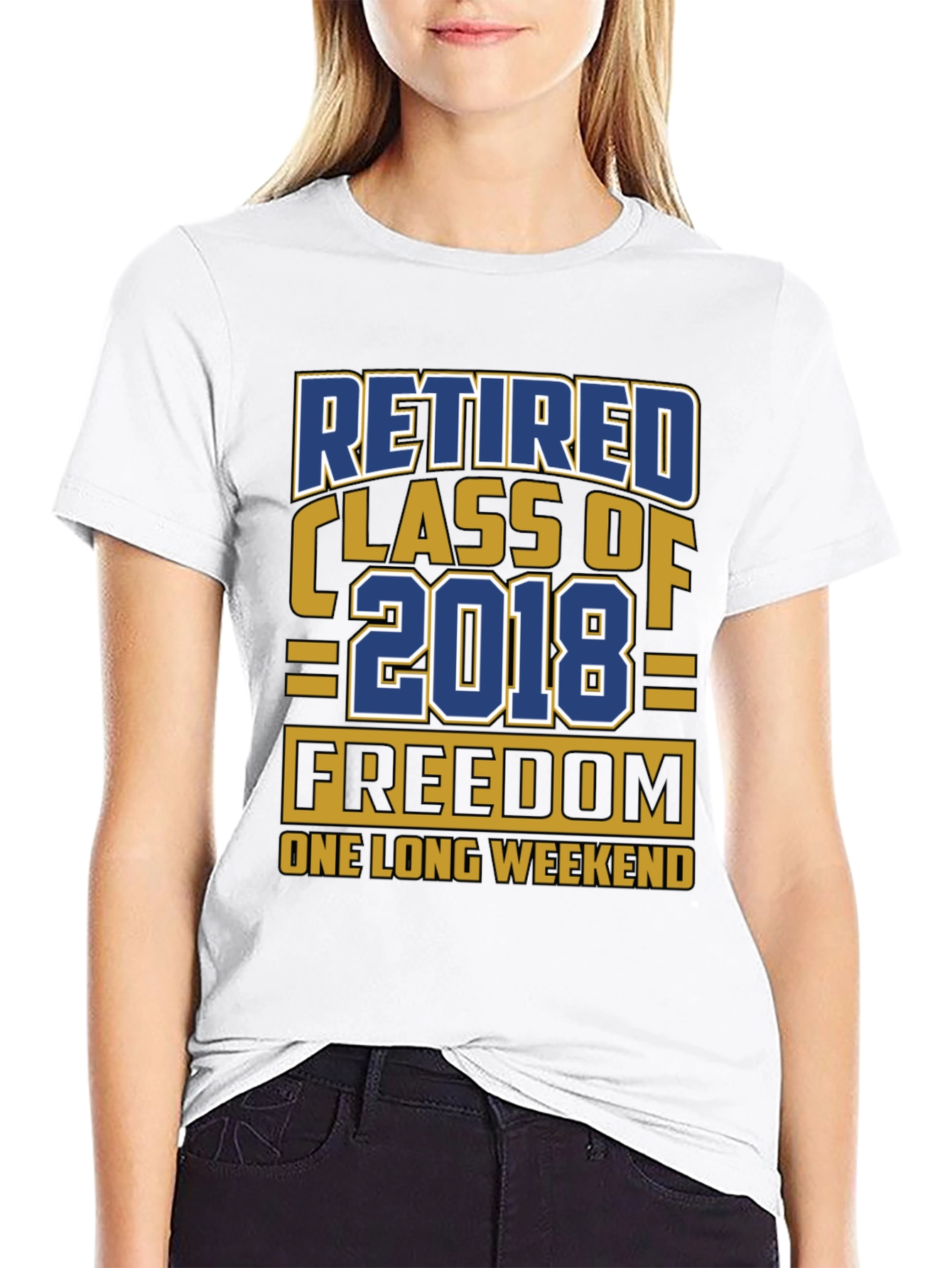 Black Retired Class of 2018 T-Shirt Freedom Weekend view 9