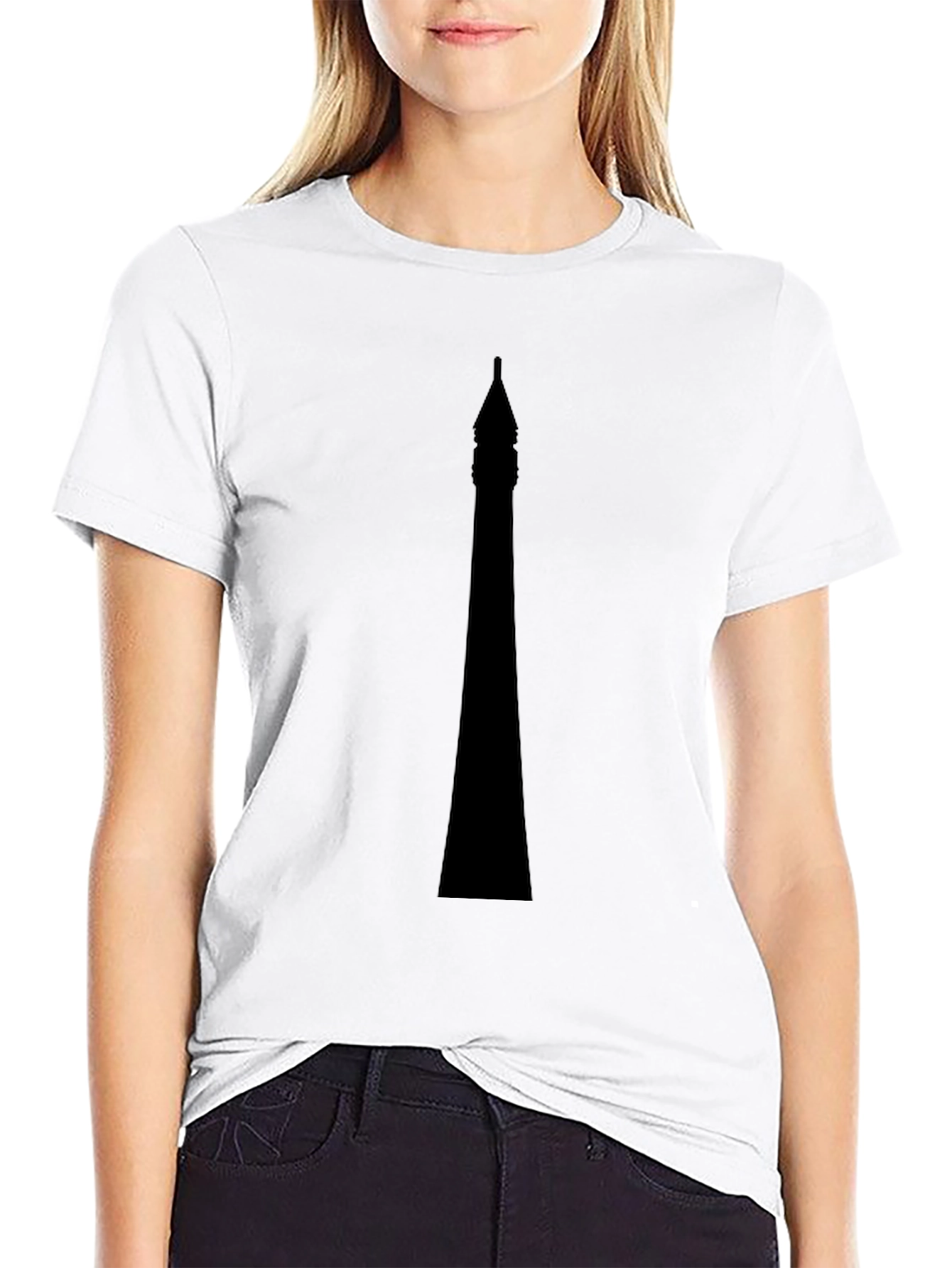Black Black Tower Graphic Tee view 9