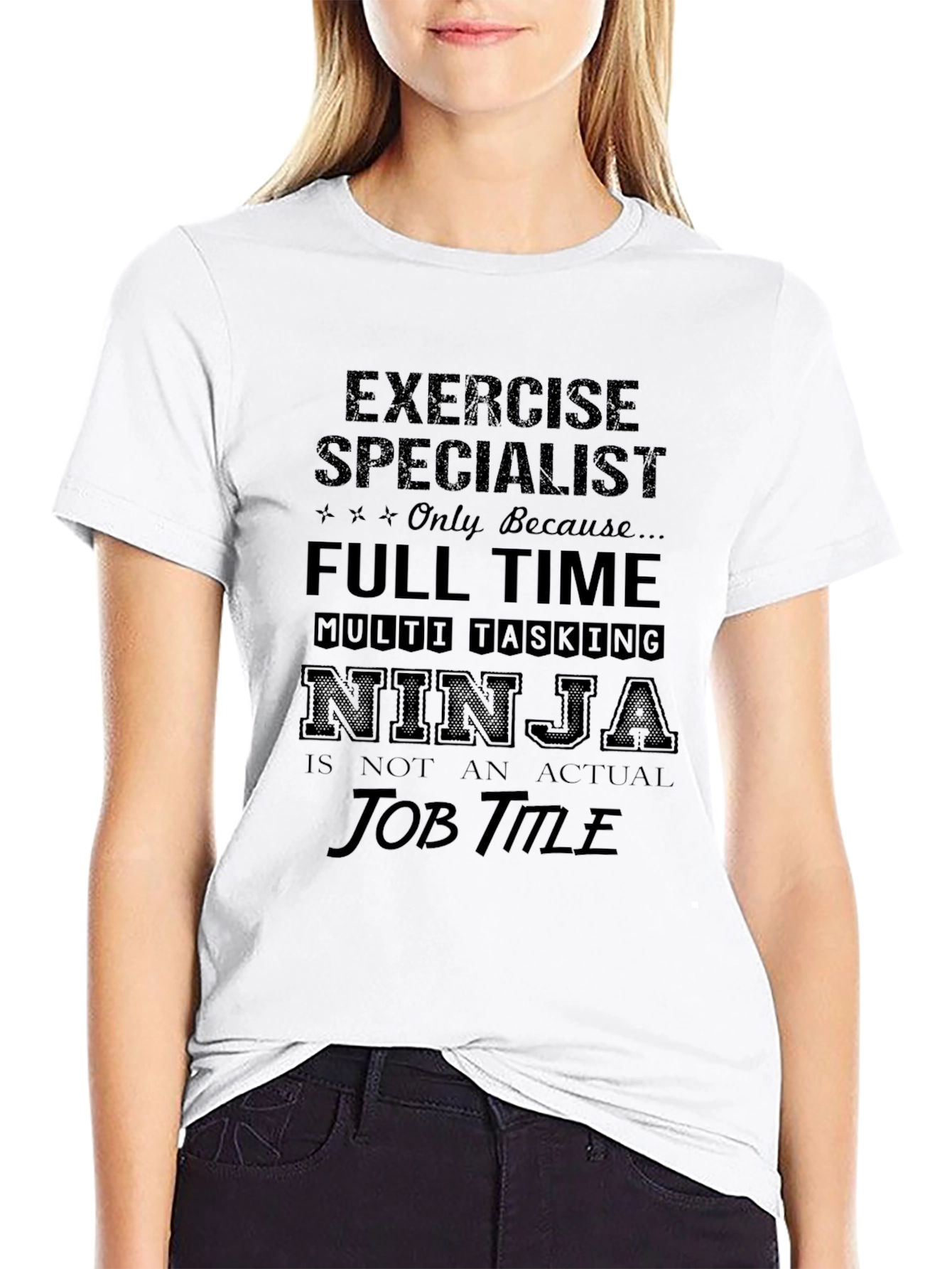 Black Exercise Specialist Ninja T-Shirt view 9