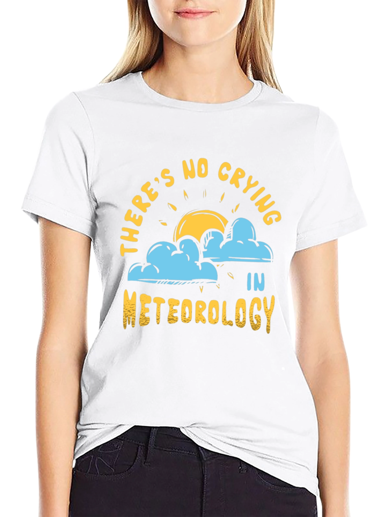 Black Funny Meteorology Graphic T-Shirt view 9