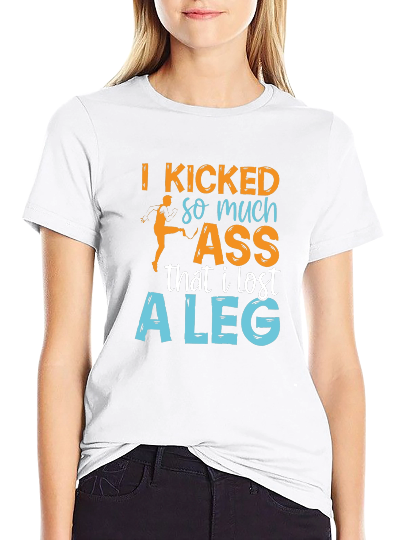 Black I Kicked So Much Ass T-Shirt view 9