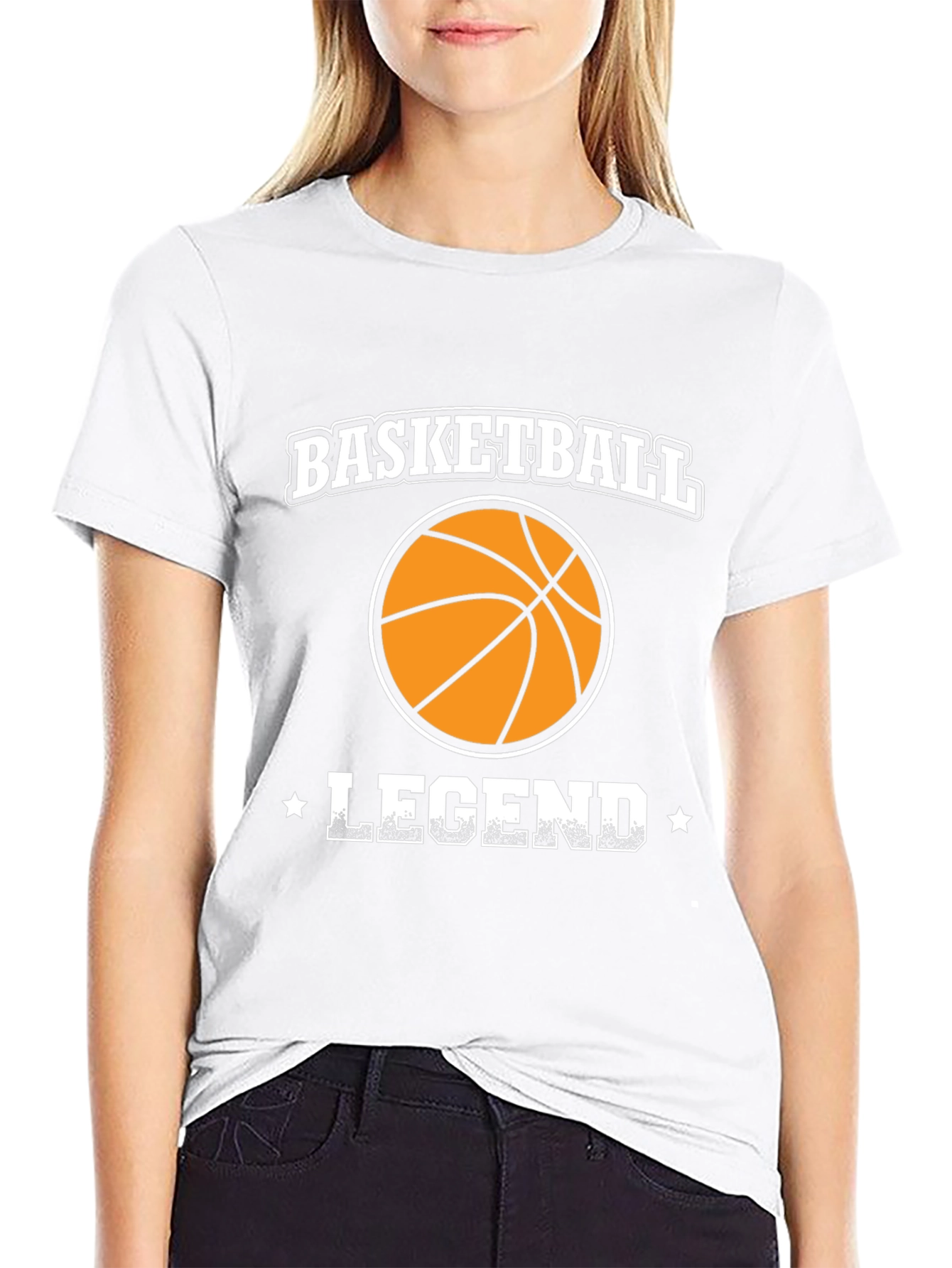 Black Basketball Legend Black T-Shirt view 9