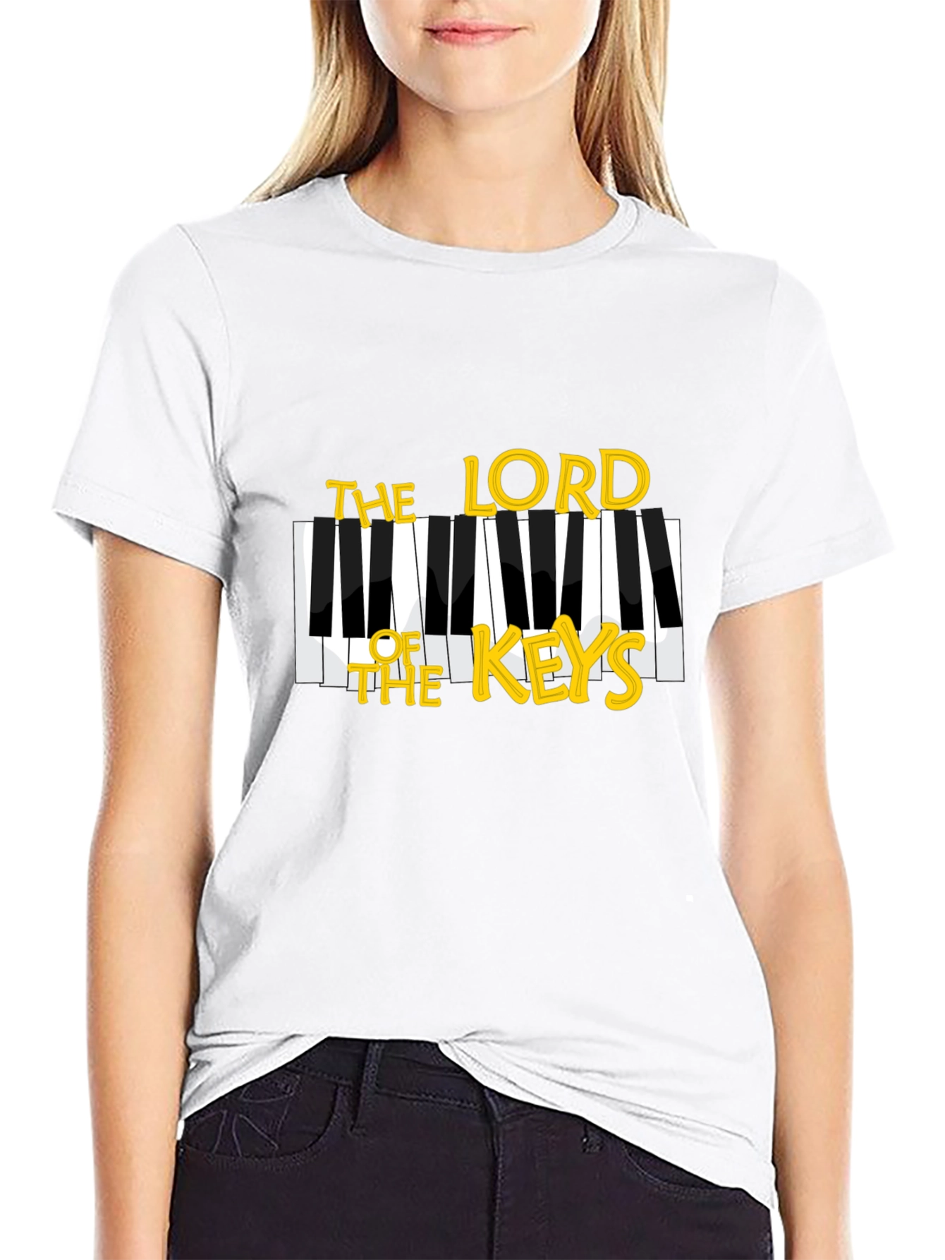 Black The Lord of the Keys Black T-Shirt view 9