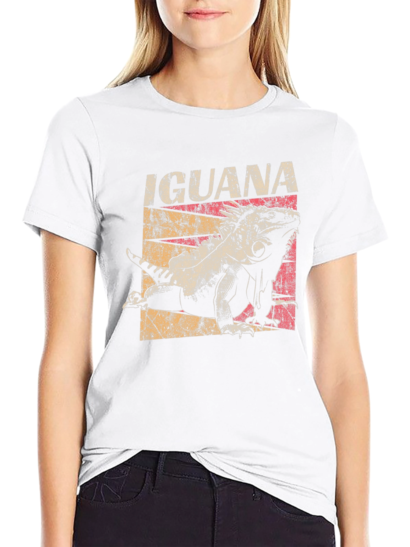 Black Iguana Graphic Tee - Vintage Style T-Shirt view 9