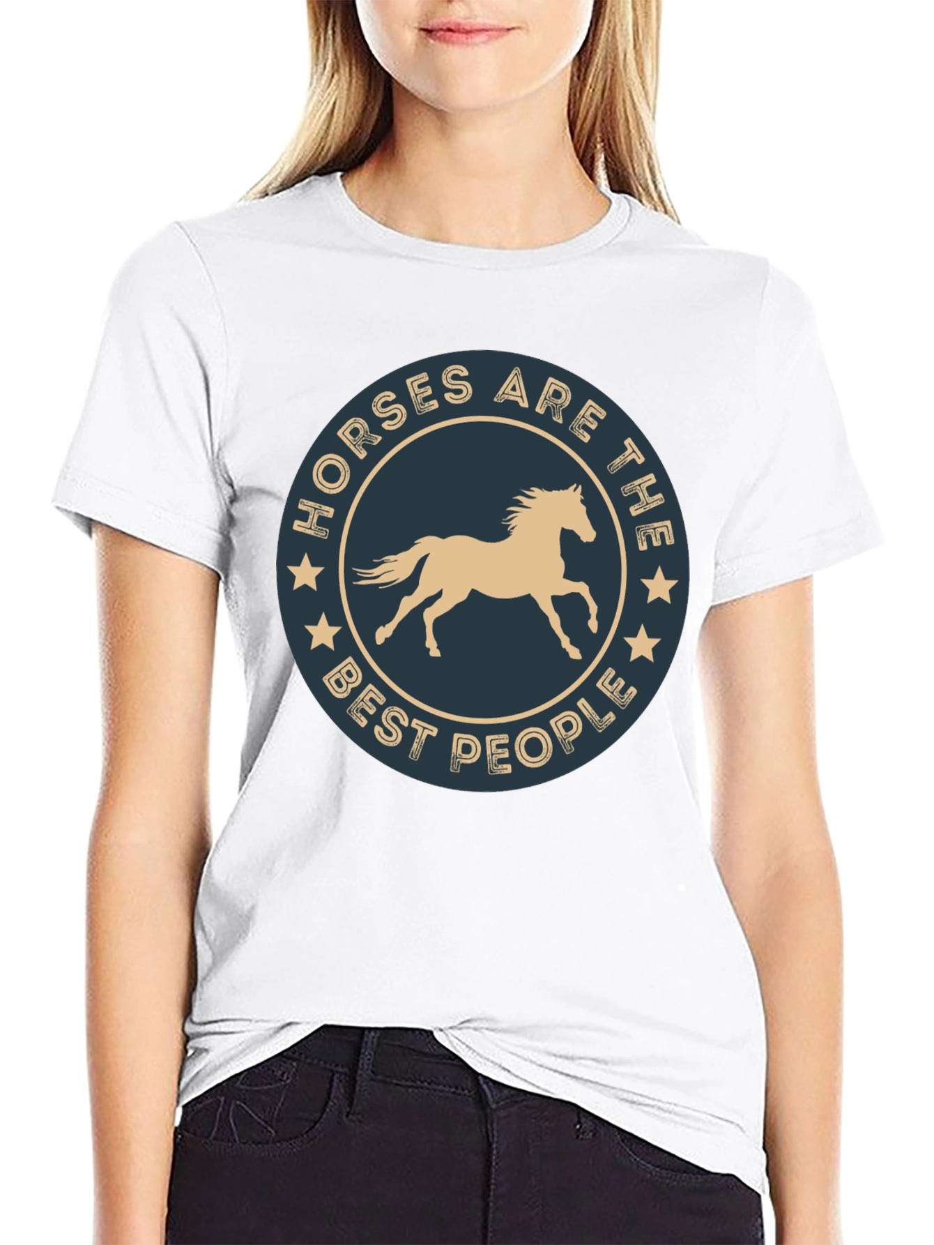 Black Horses Are The Best People T-Shirt view 9
