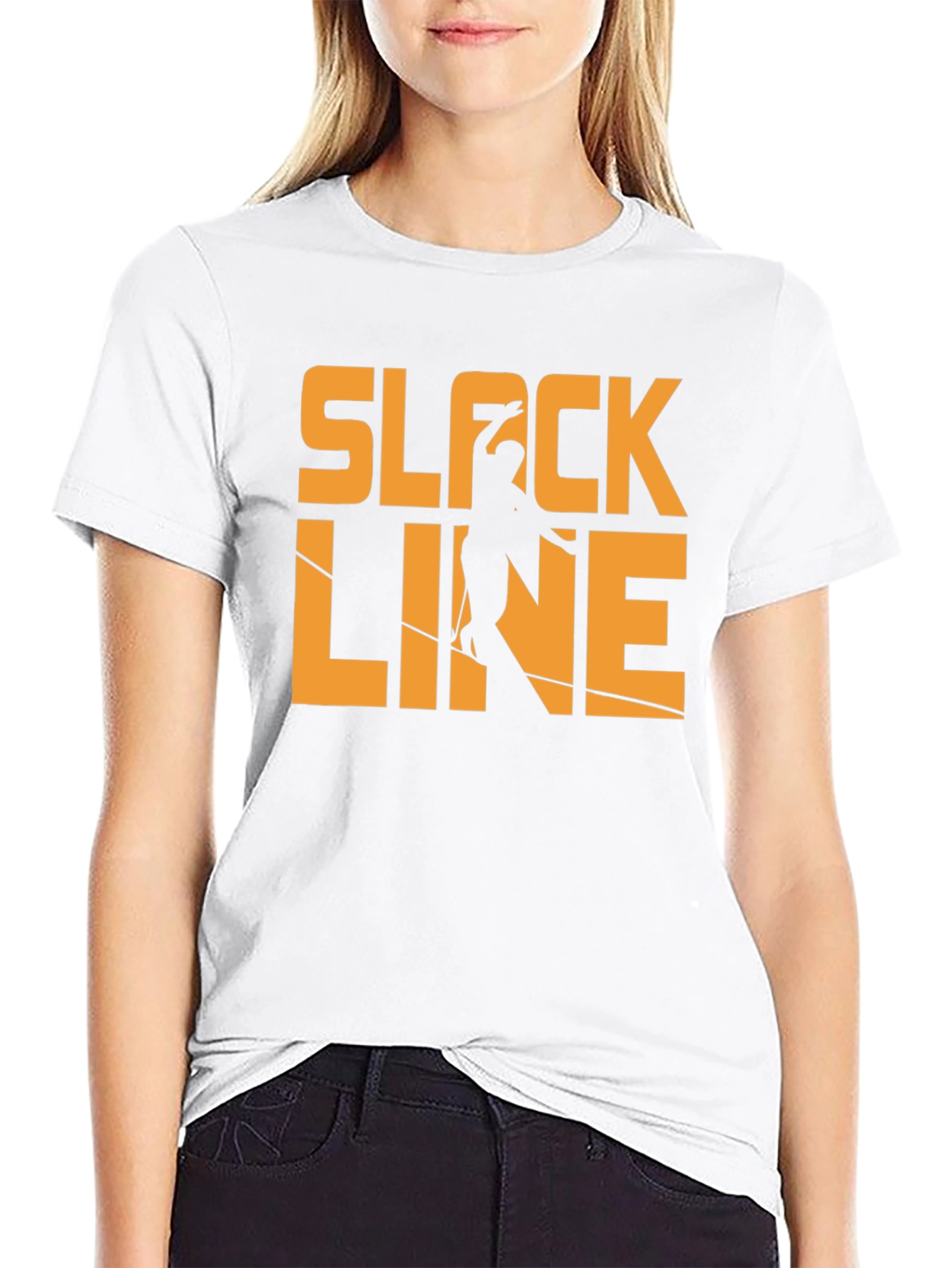 Black Slackline T-Shirt: Balance & Style view 9
