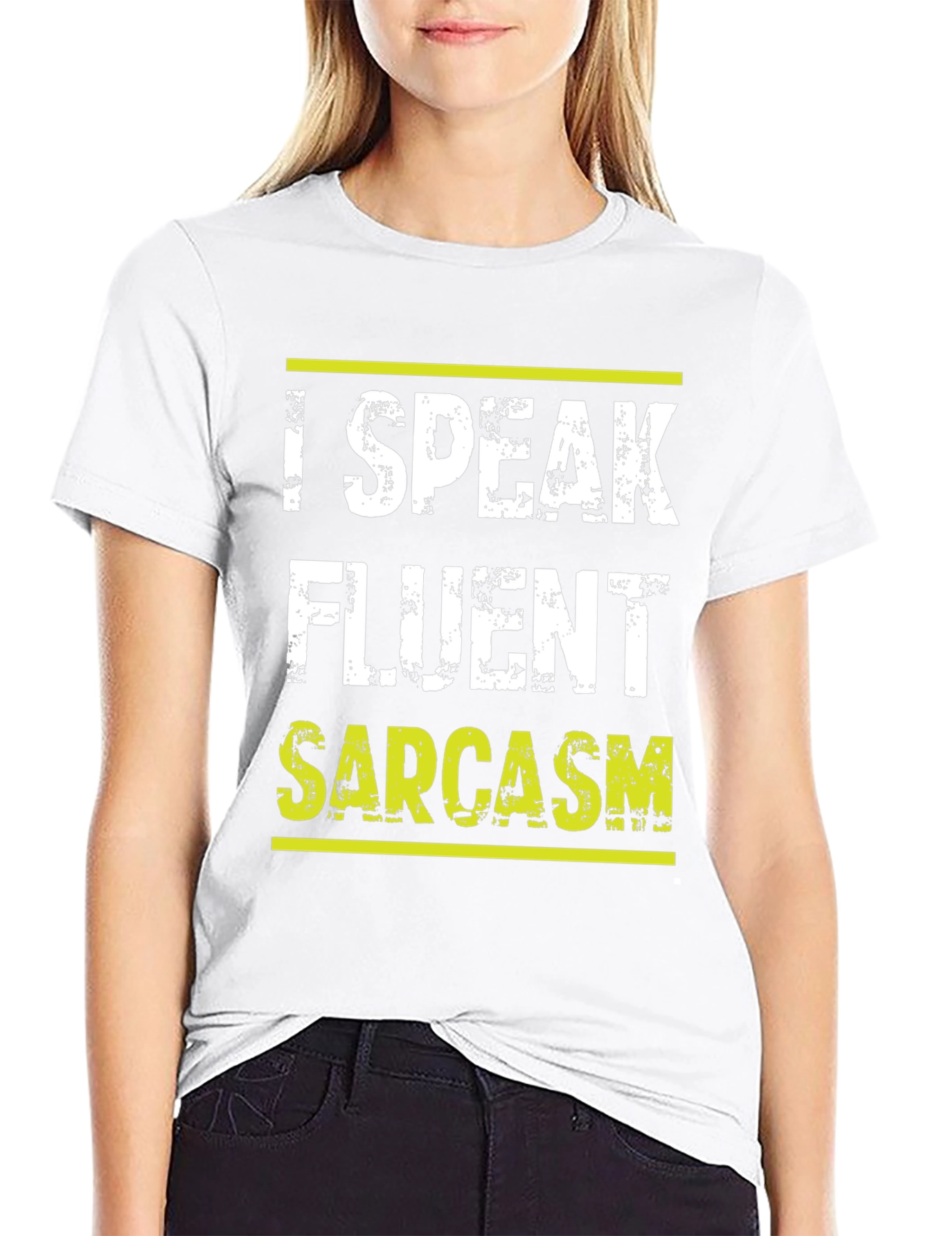 Black Sarcasm T-Shirt - Fluent Sarcasm view 9