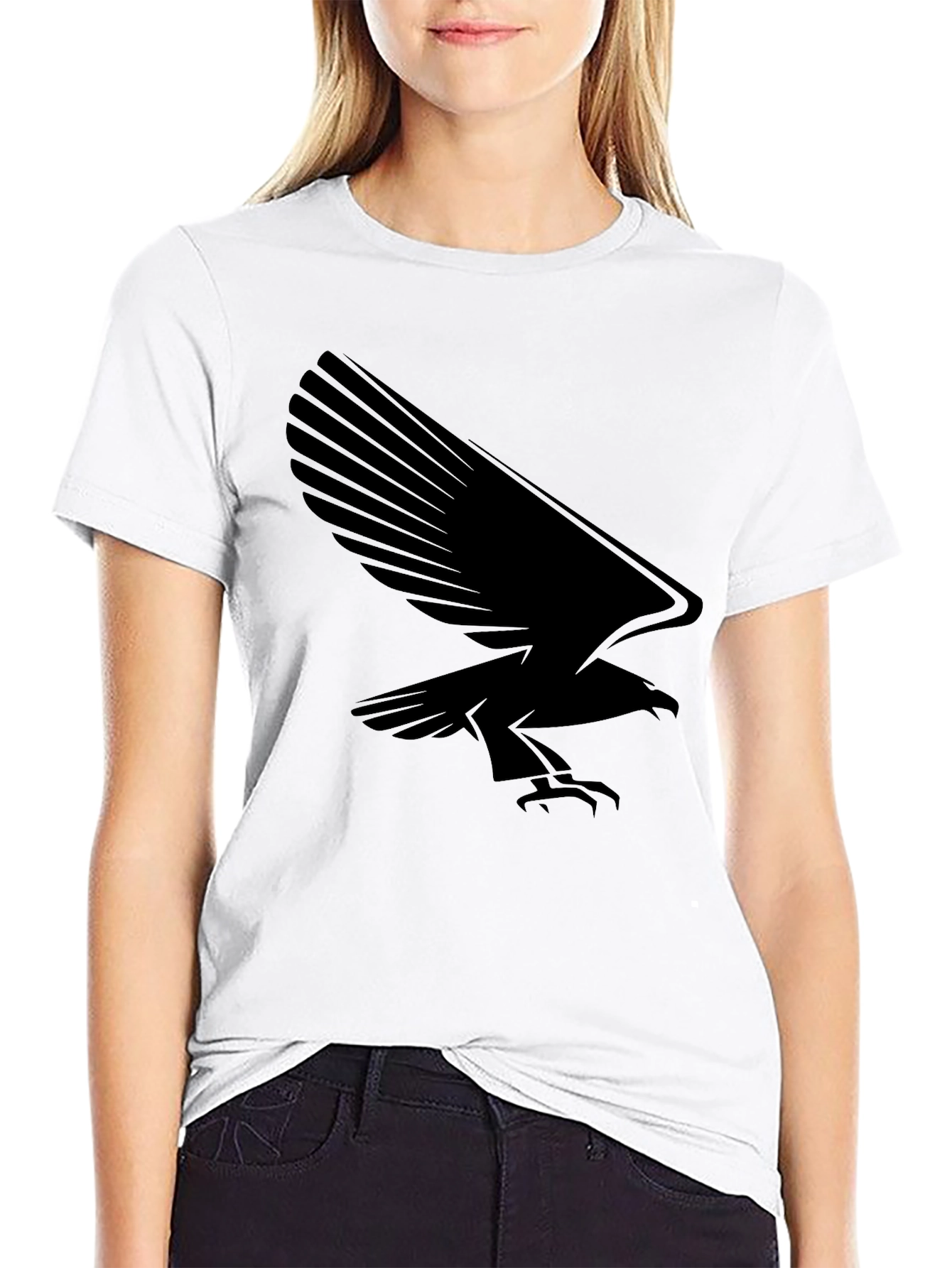 Black Bold Black Eagle Graphic Tee - Stylish Menswear view 9