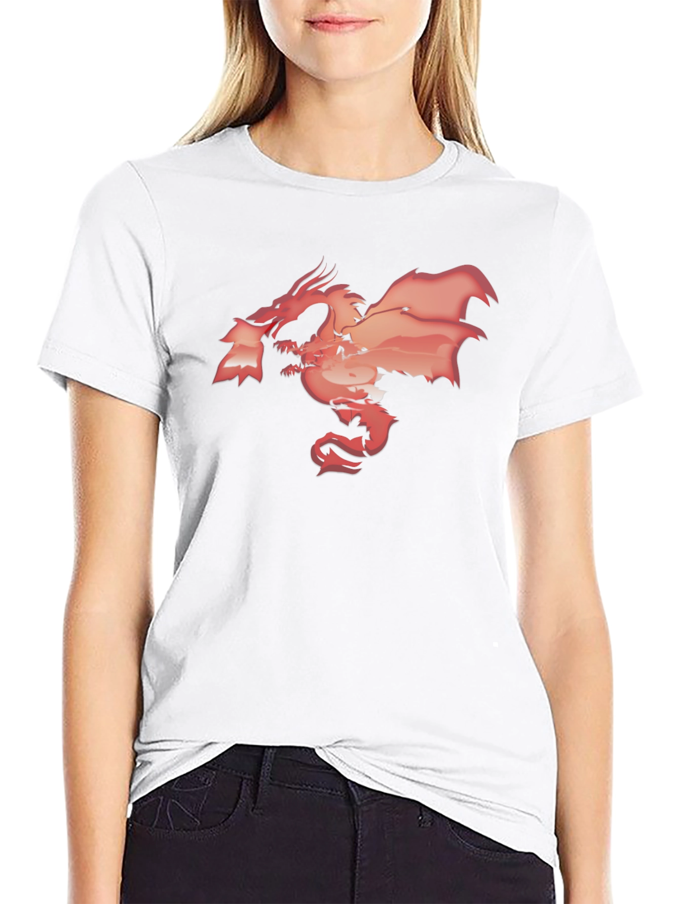 Black Dragon Graphic Black T-Shirt view 9