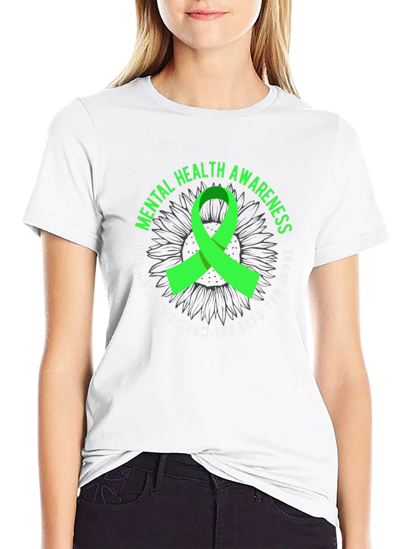 Black Mental Health Awareness T-Shirt view 9
