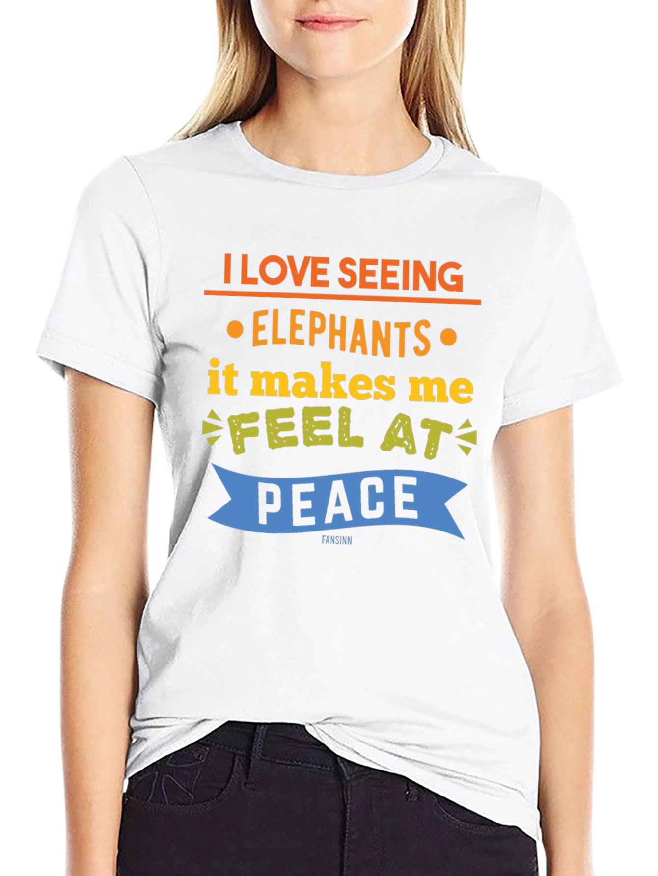 Black Elephant Lover T-Shirt - Feel at Peace Tee view 9