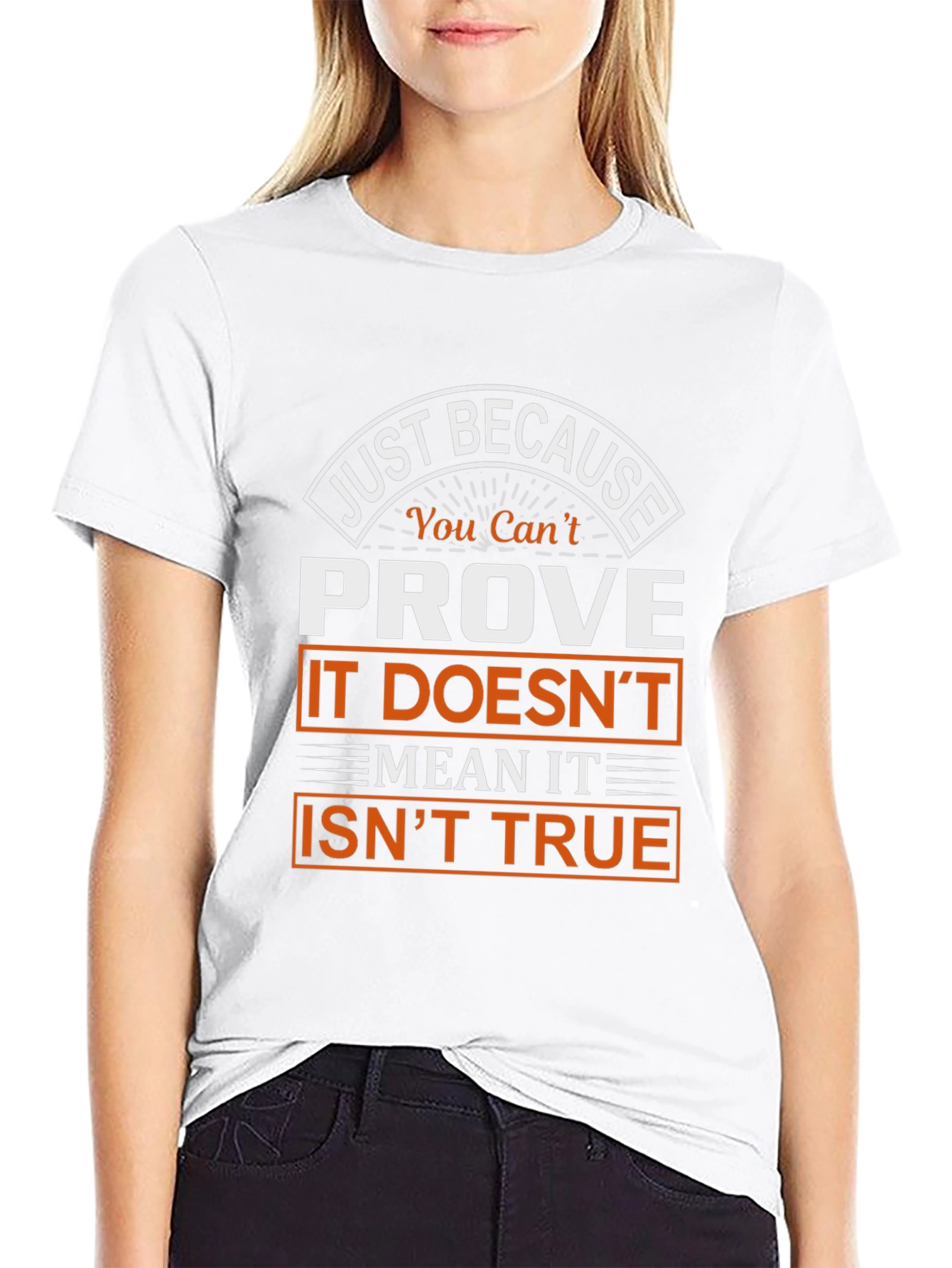 Black Prove It Isn't True Graphic T-Shirt view 9