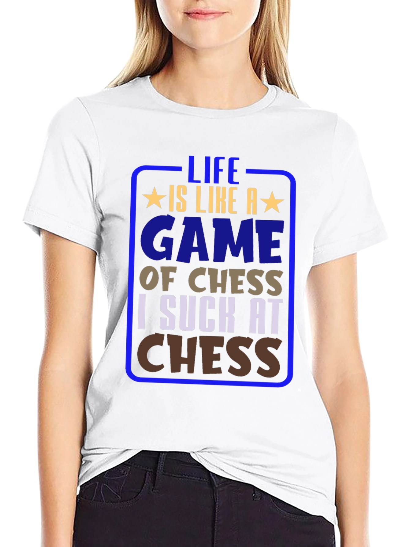 Black Life is Like Chess Graphic T-Shirt view 9