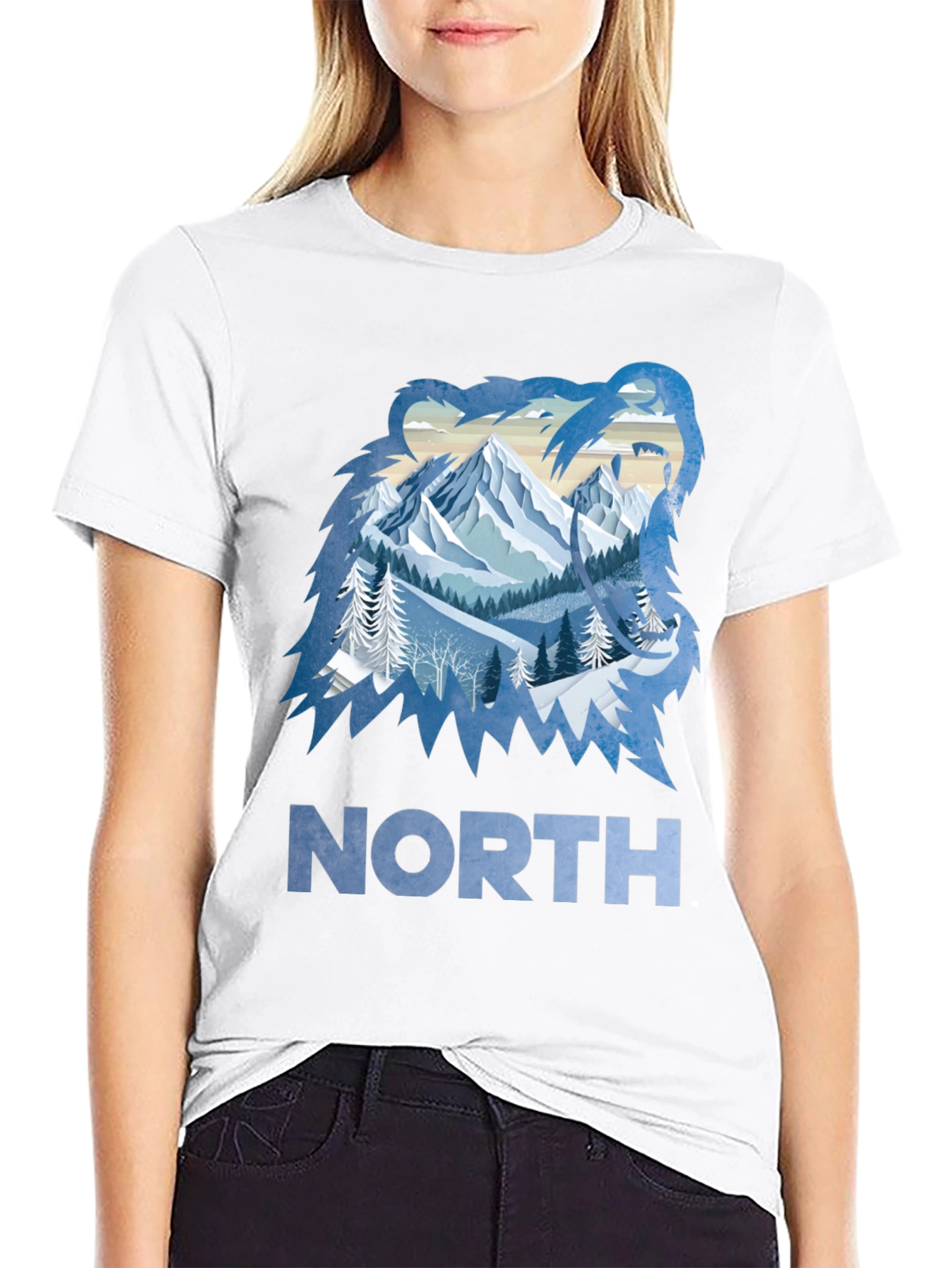 Black North Bear Graphic Tee view 9
