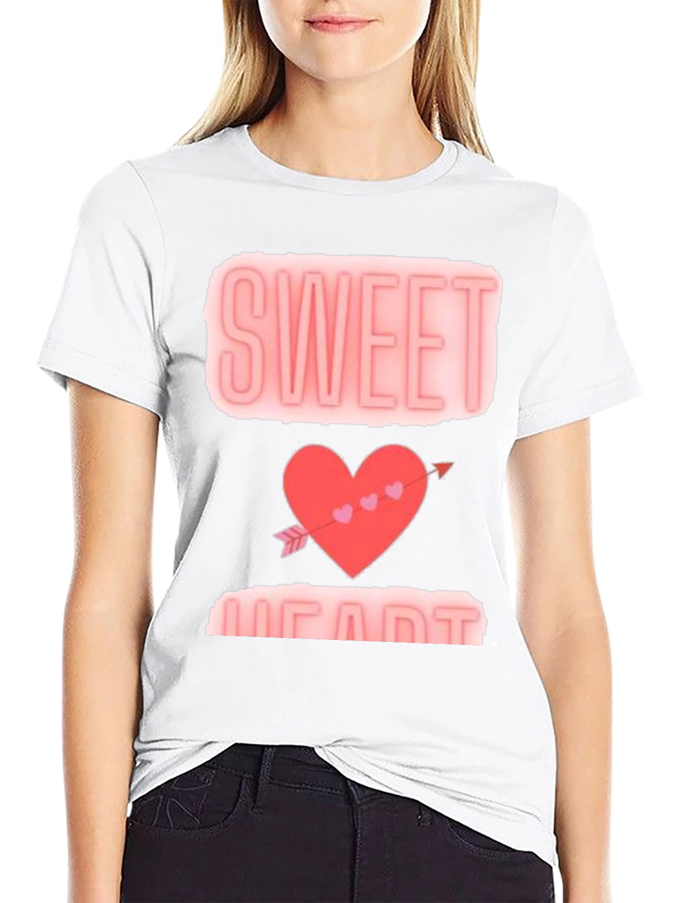 Black Sweetheart Valentine's Day Graphic Tee view 9