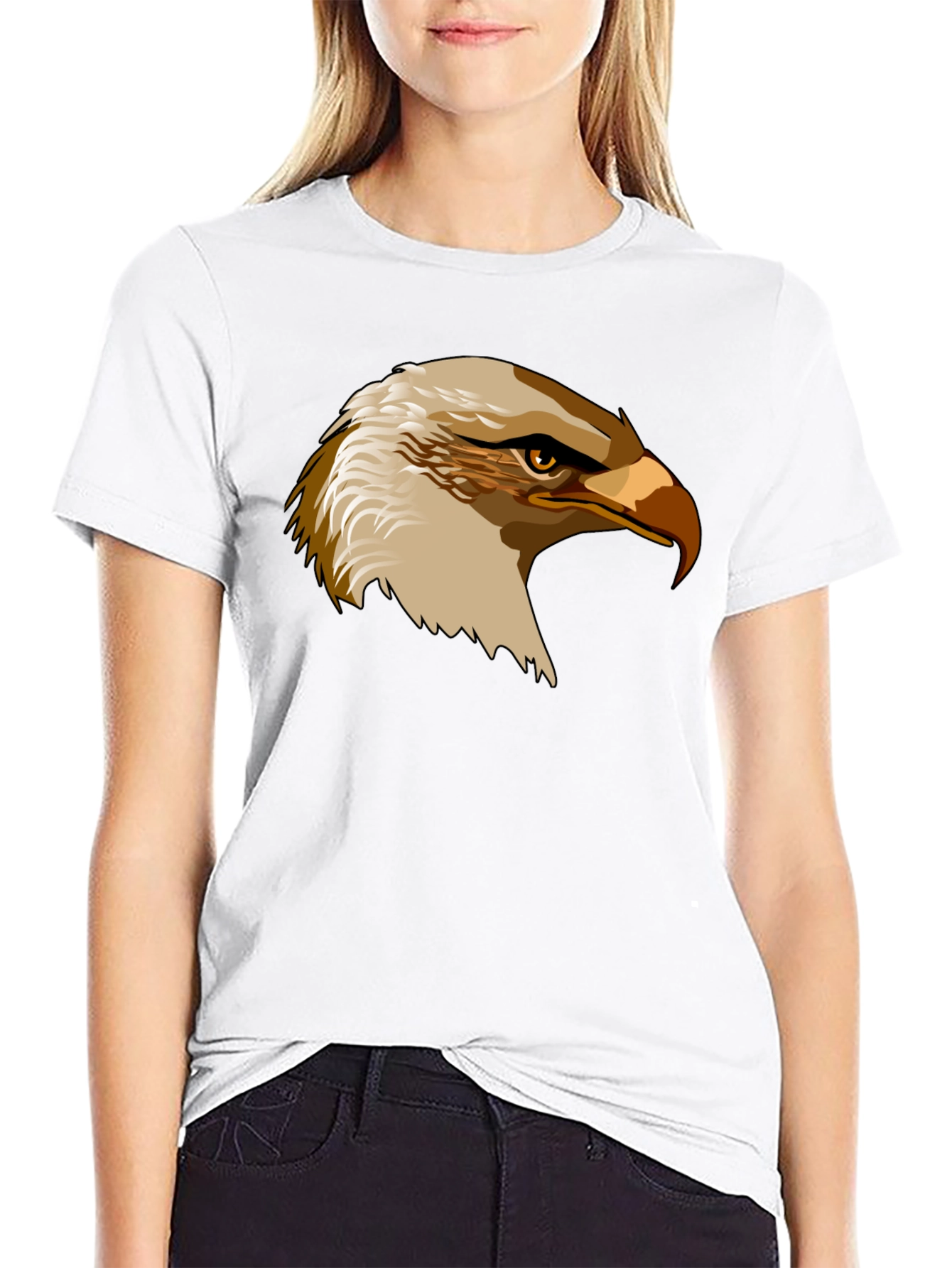 Black Eagle Graphic Black T-Shirt view 9