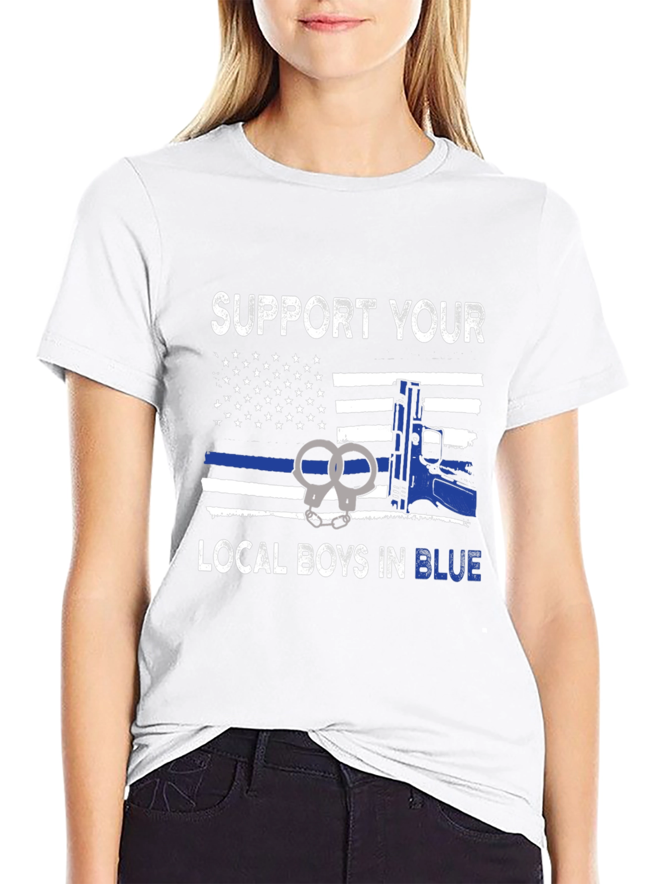 Support Local Boys in Blue T-Shirt - 9