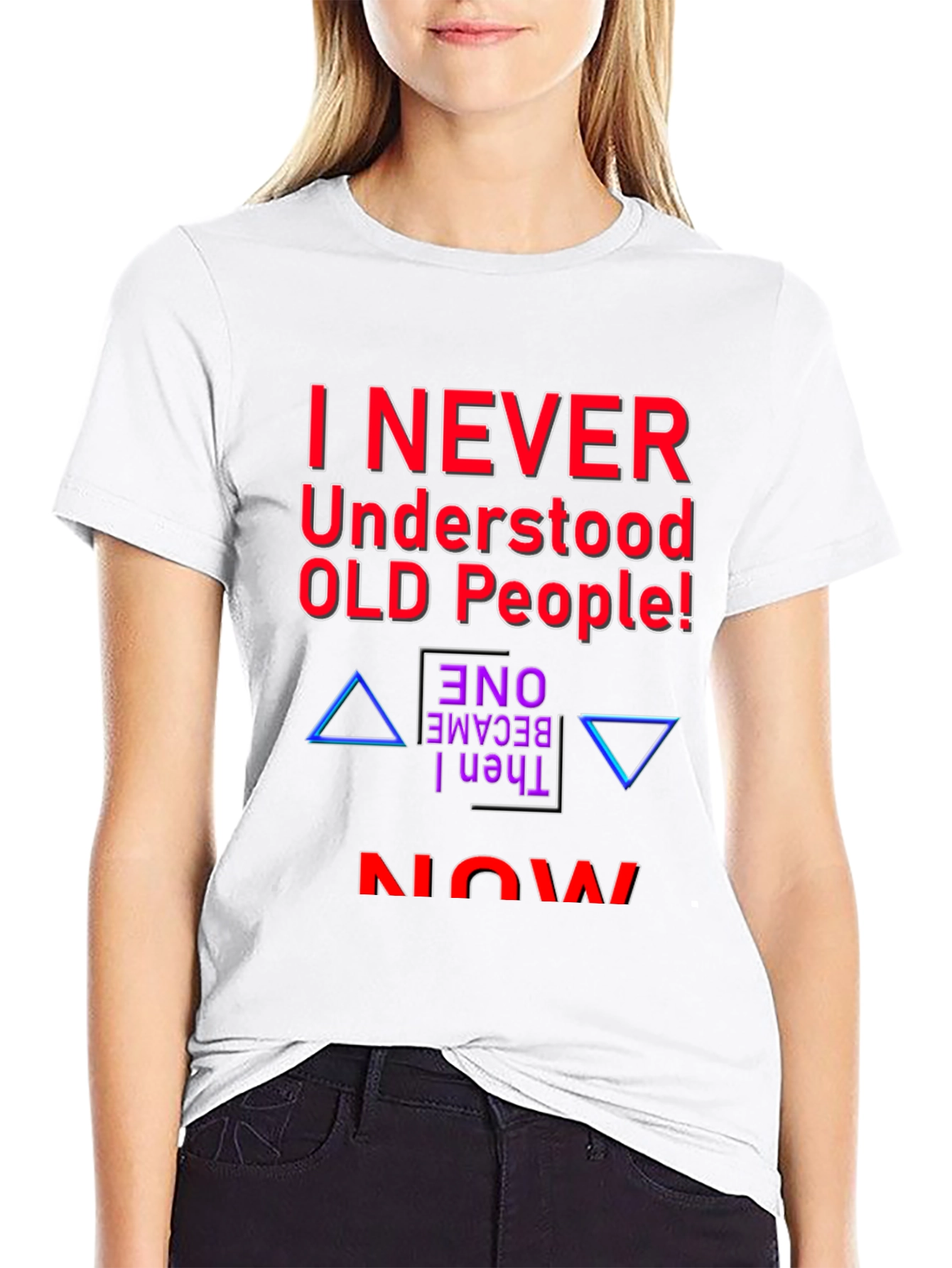 Black Funny 'Old People' Graphic Tee view 9