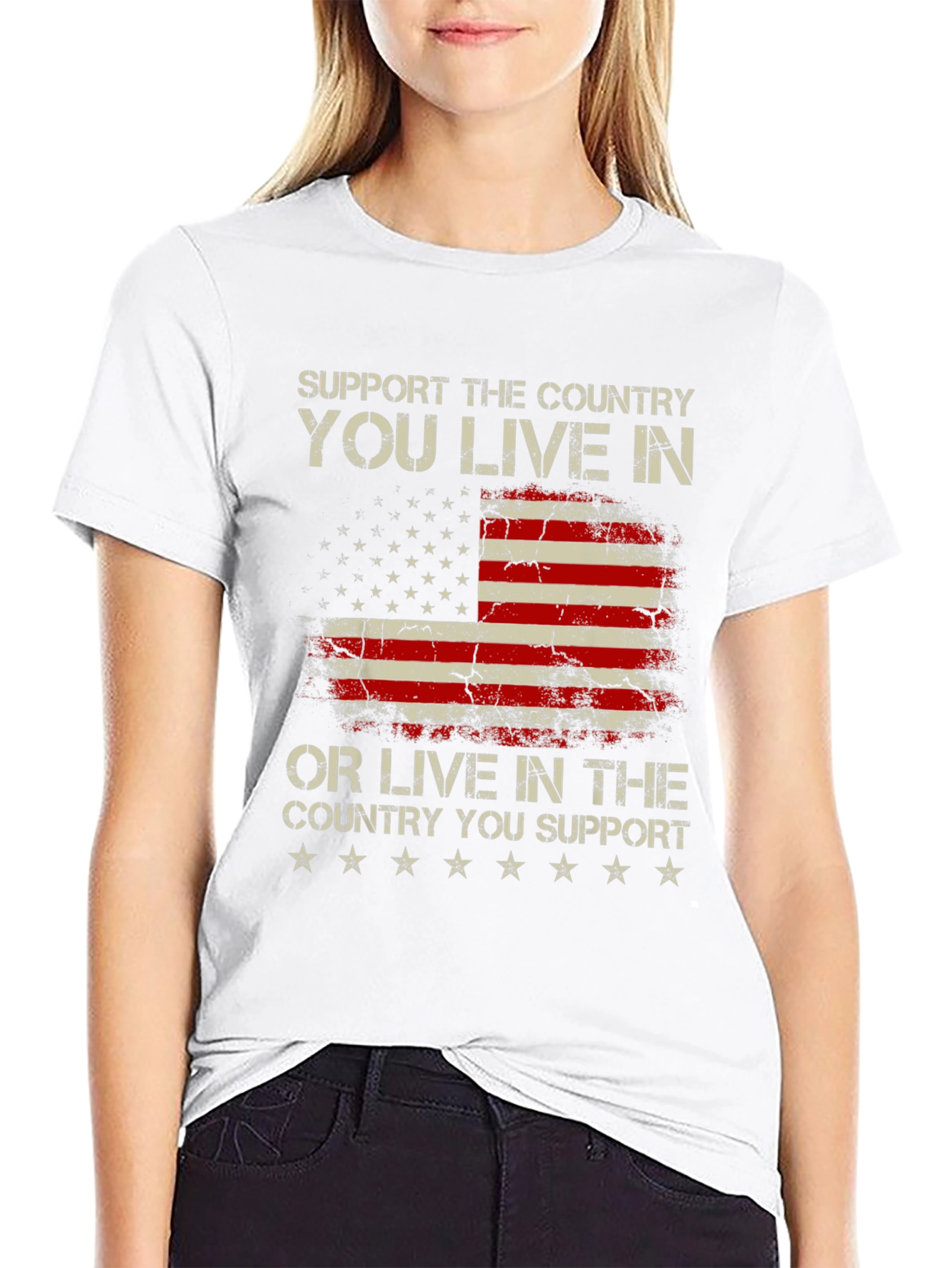 Patriotic USA Flag T-Shirt - Support Your Country - 9