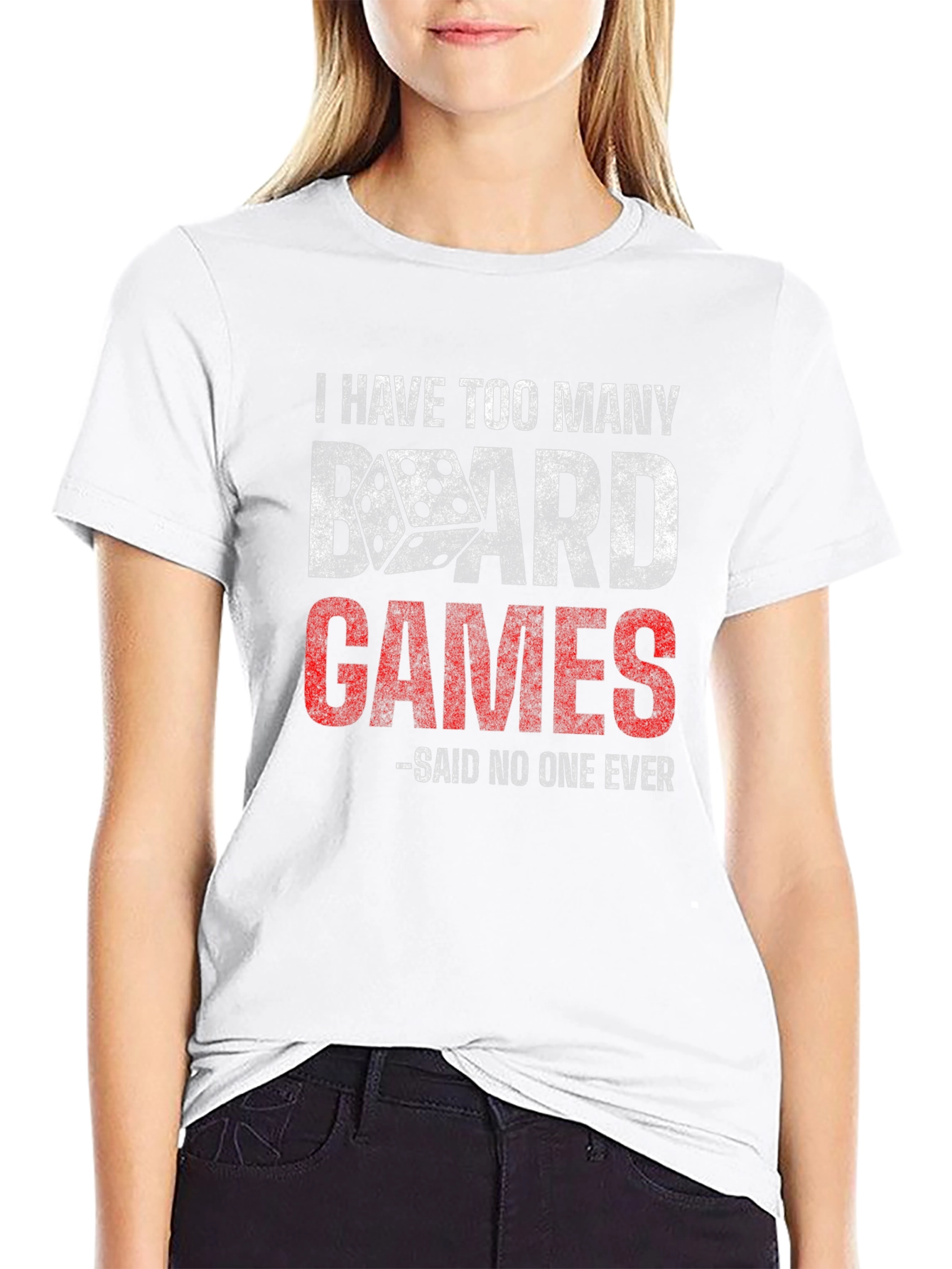 Black Board Games Funny T-Shirt view 9