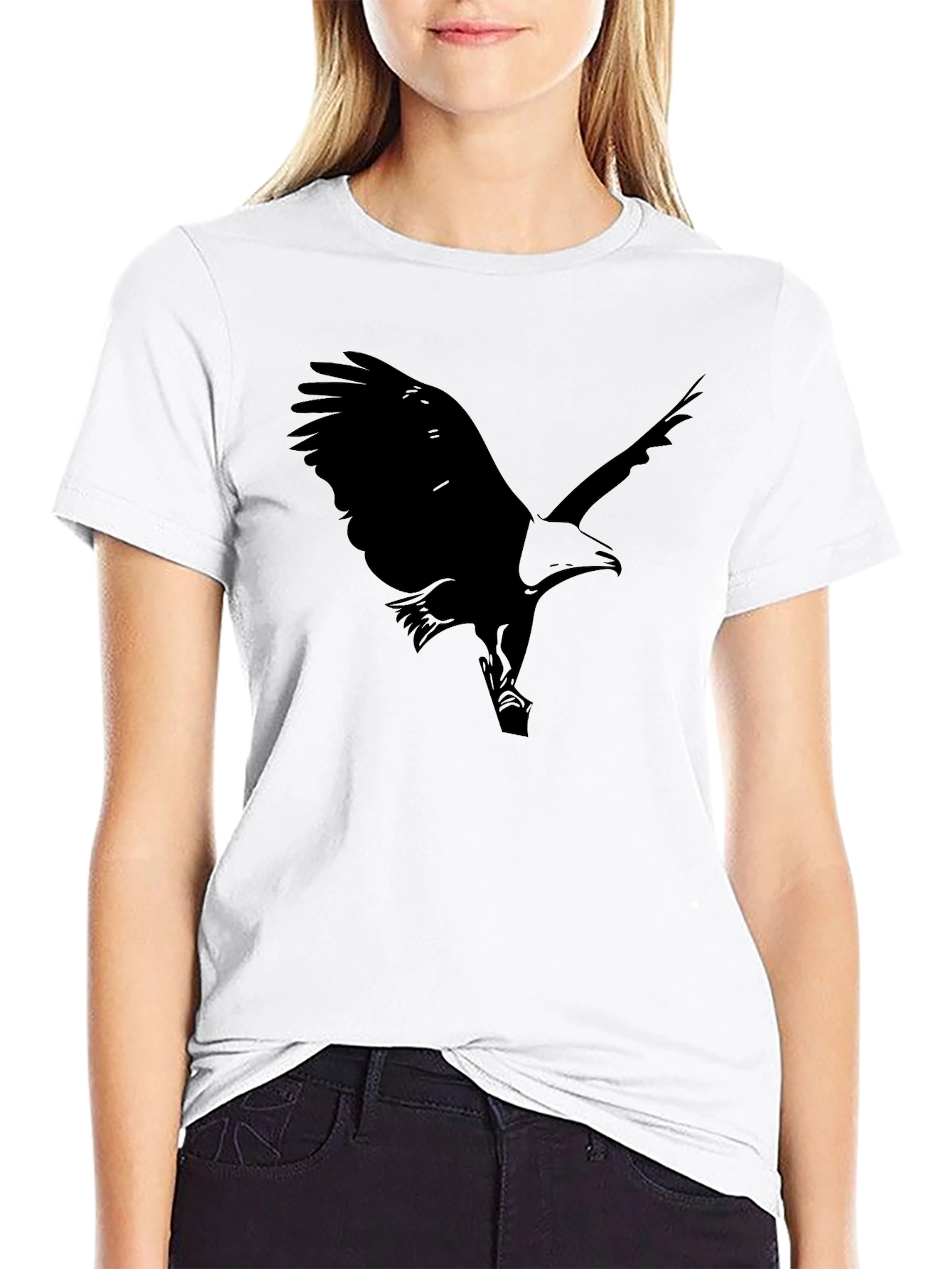 Black Black Eagle Graphic Tee - Stylish Menswear view 9