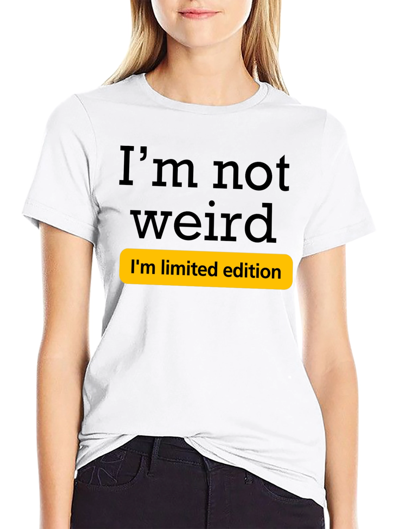 Black Funny I'm Not Weird Limited Edition T-Shirt view 9