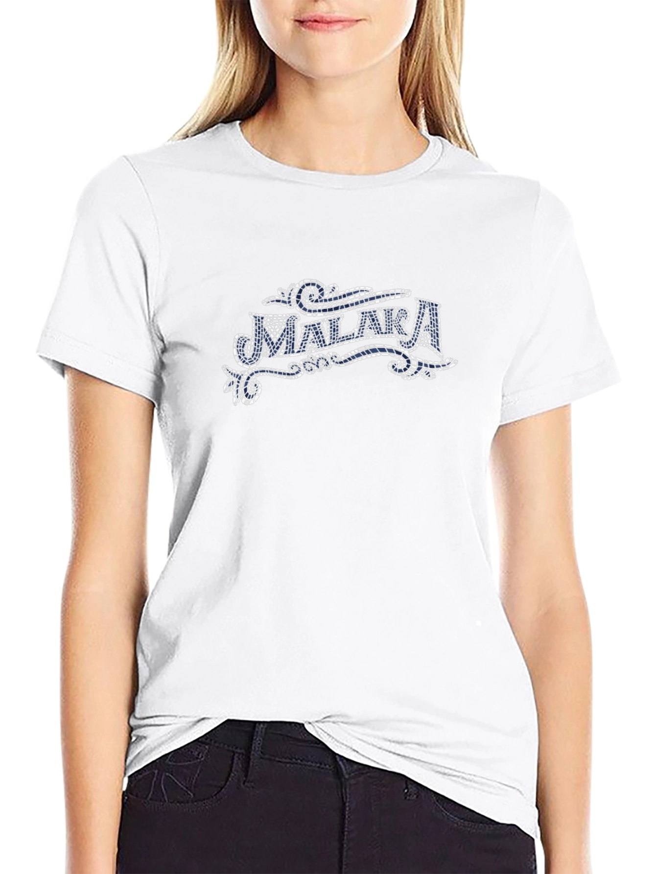 Black Malara Graphic Print T-Shirt - Casual Style view 9