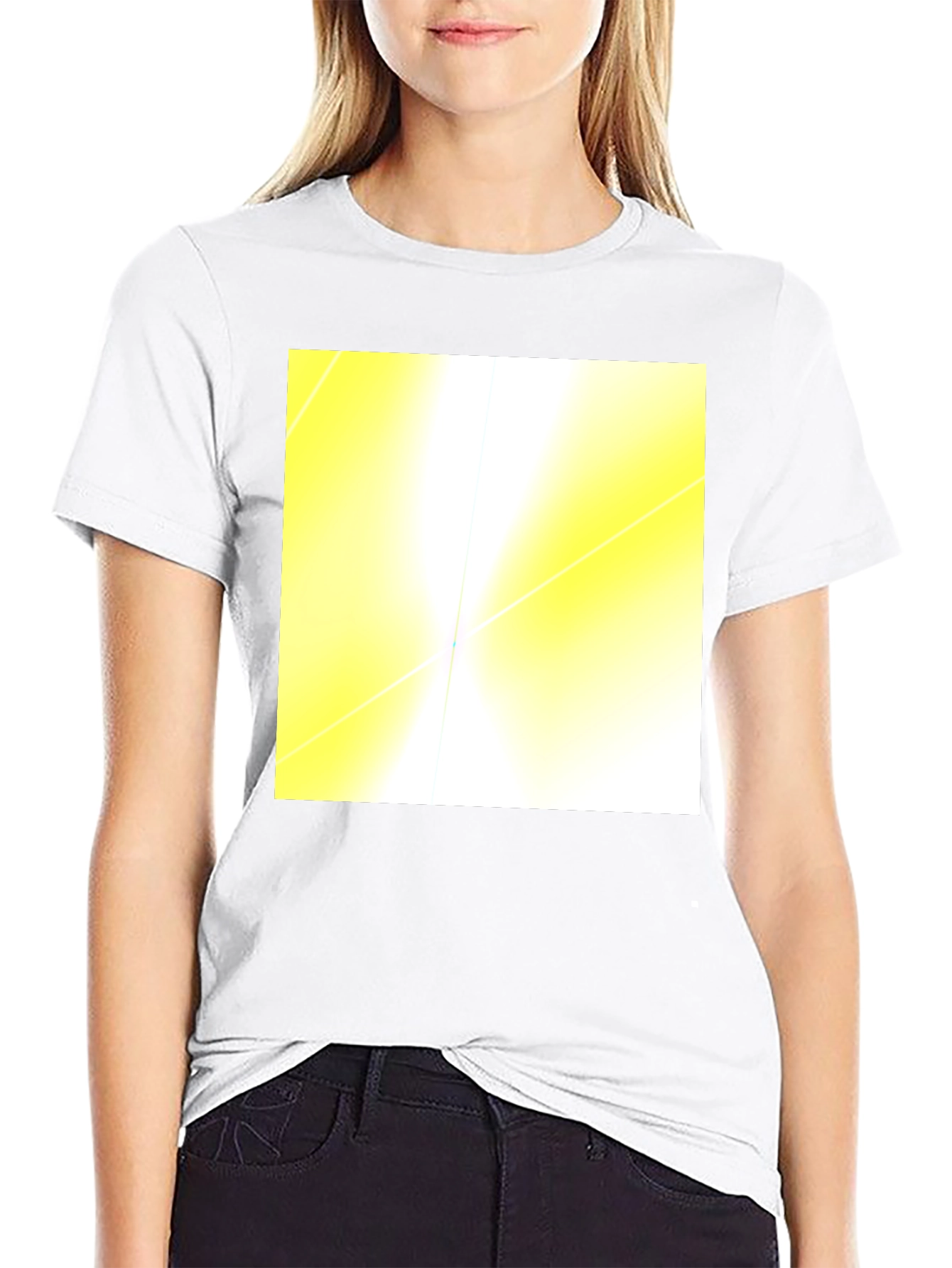 Black Abstract Light Black T-Shirt view 9