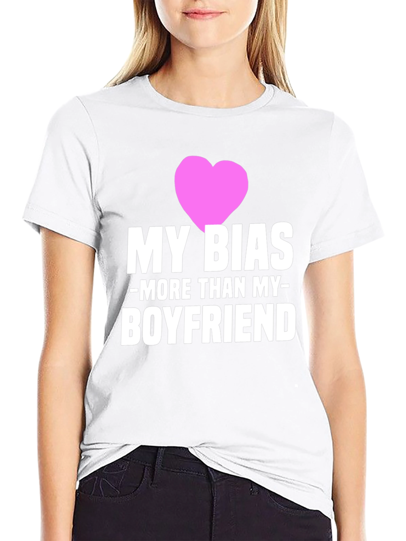 Black My Bias > Boyfriend Graphic T-Shirt - Novelty Tee view 9