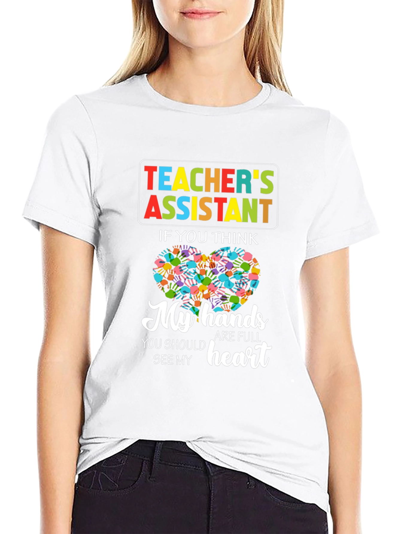 Black Teacher's Assistant T-Shirt view 9