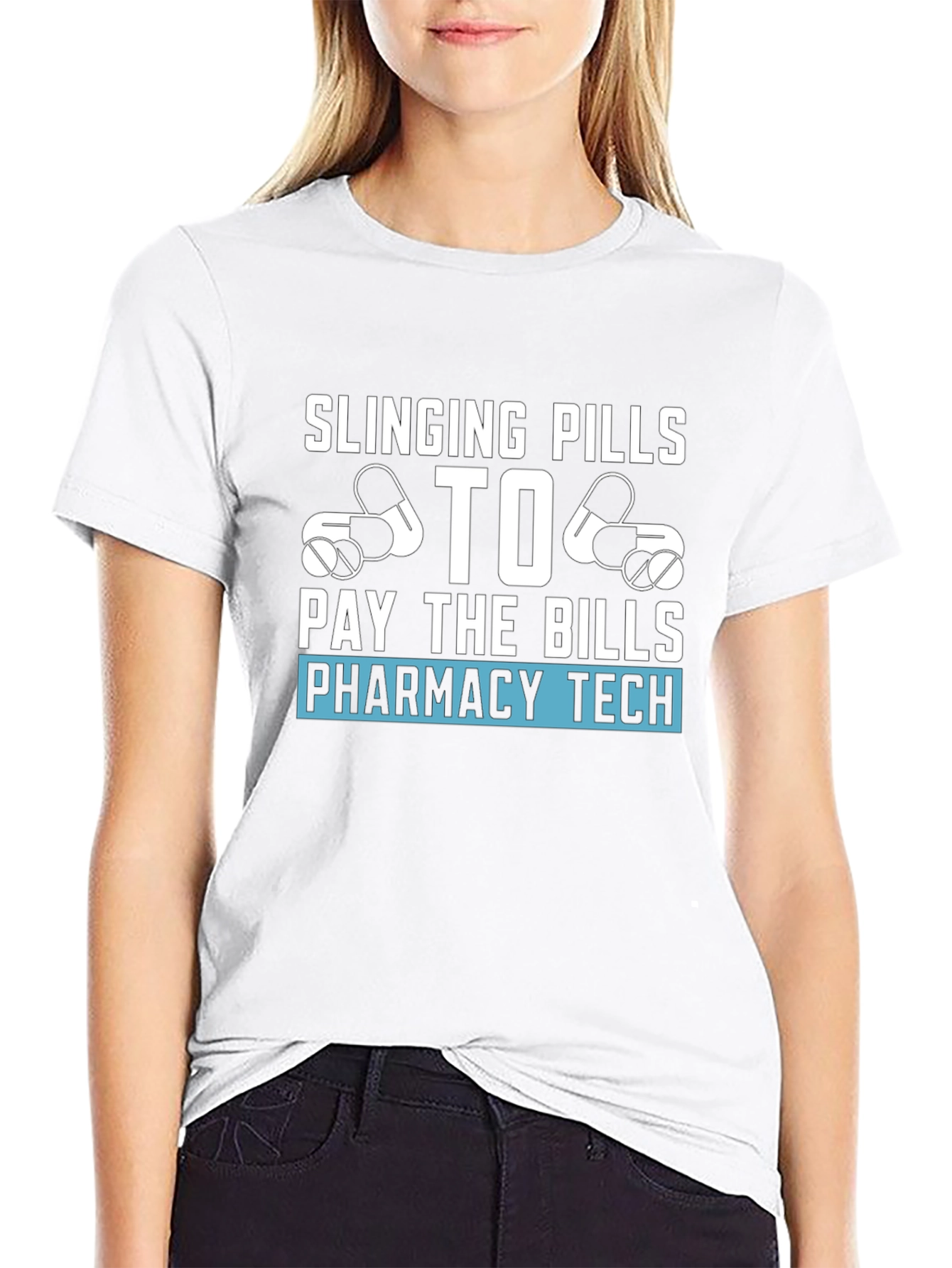 Black Pharmacy Tech T-Shirt - Slinging Pills view 9