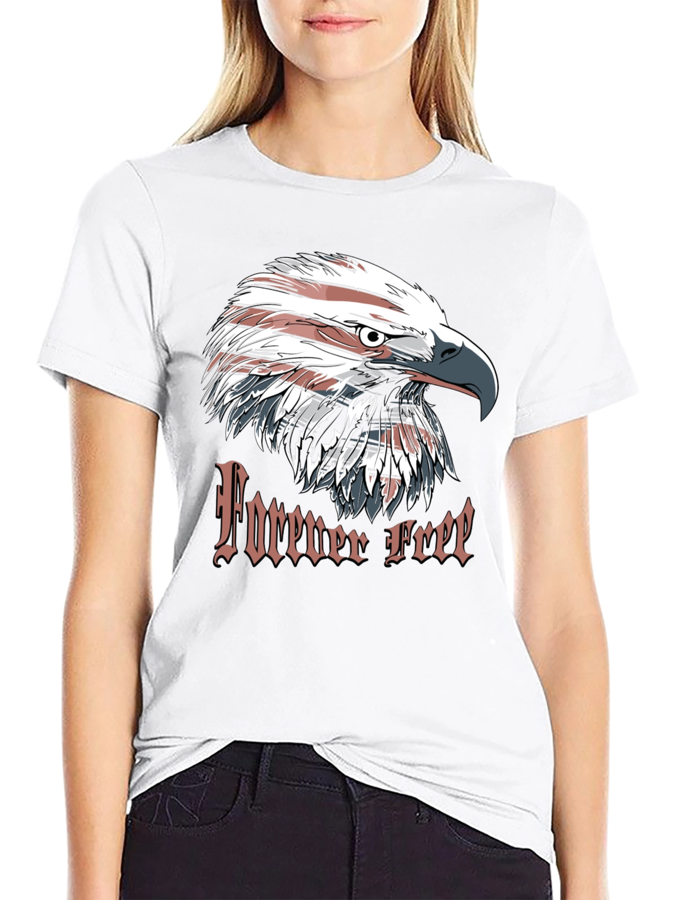 Forever Free Eagle Graphic T-Shirt - 9