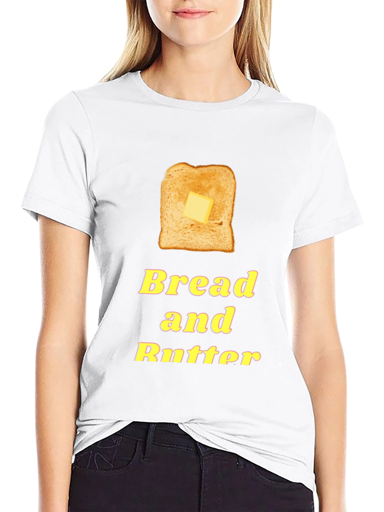 Black Bread and Butter Graphic Tee - Foodie T-Shirt view 9