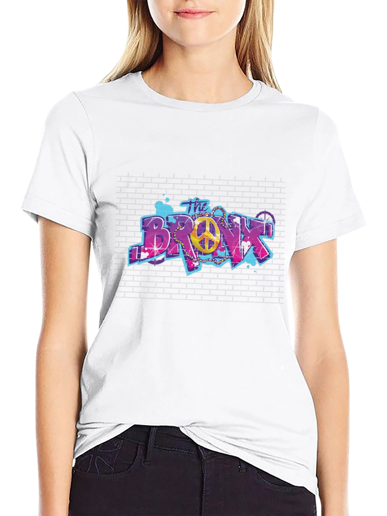 Black The Bronx Retro Graphic Tee view 9