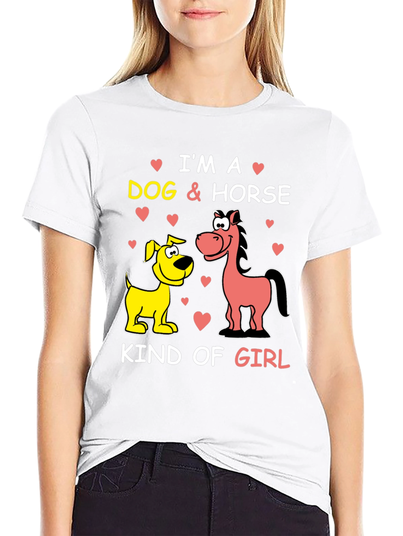 Black Dog & Horse Kind of Girl Graphic Tee view 9