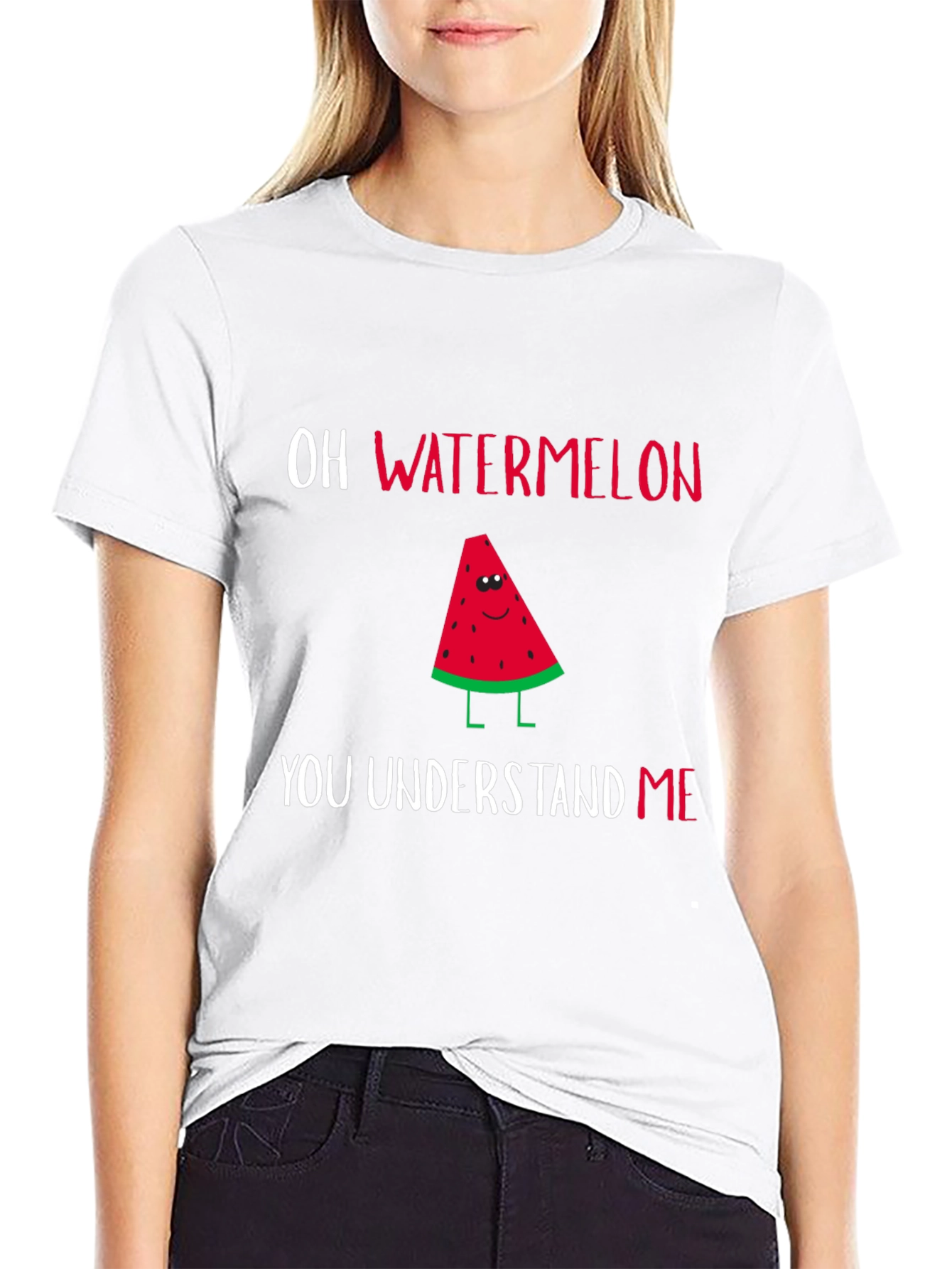 Black Oh Watermelon You Understand Me T-Shirt view 9