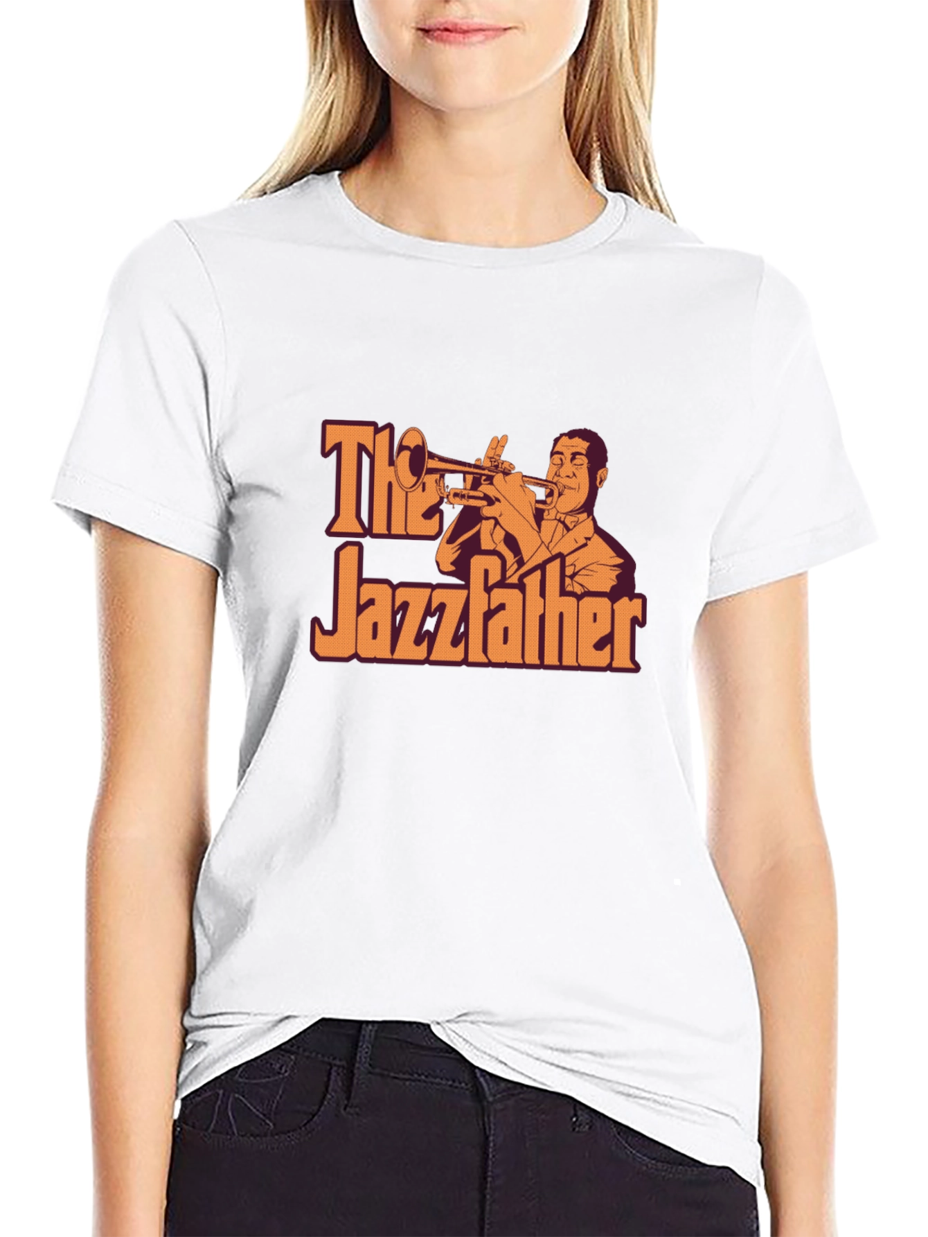 Black The Jazzfather Graphic T-Shirt - Music Lover Tee view 9