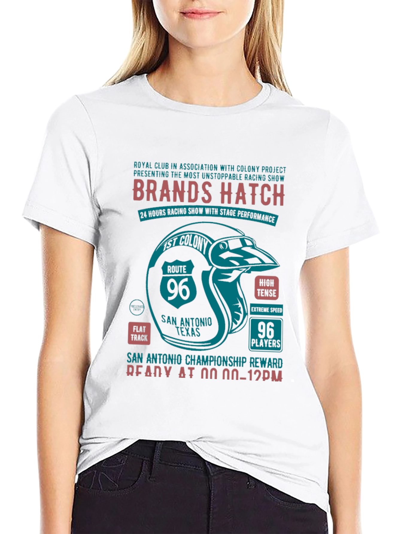 Black Brands Hatch Racing T-Shirt view 9
