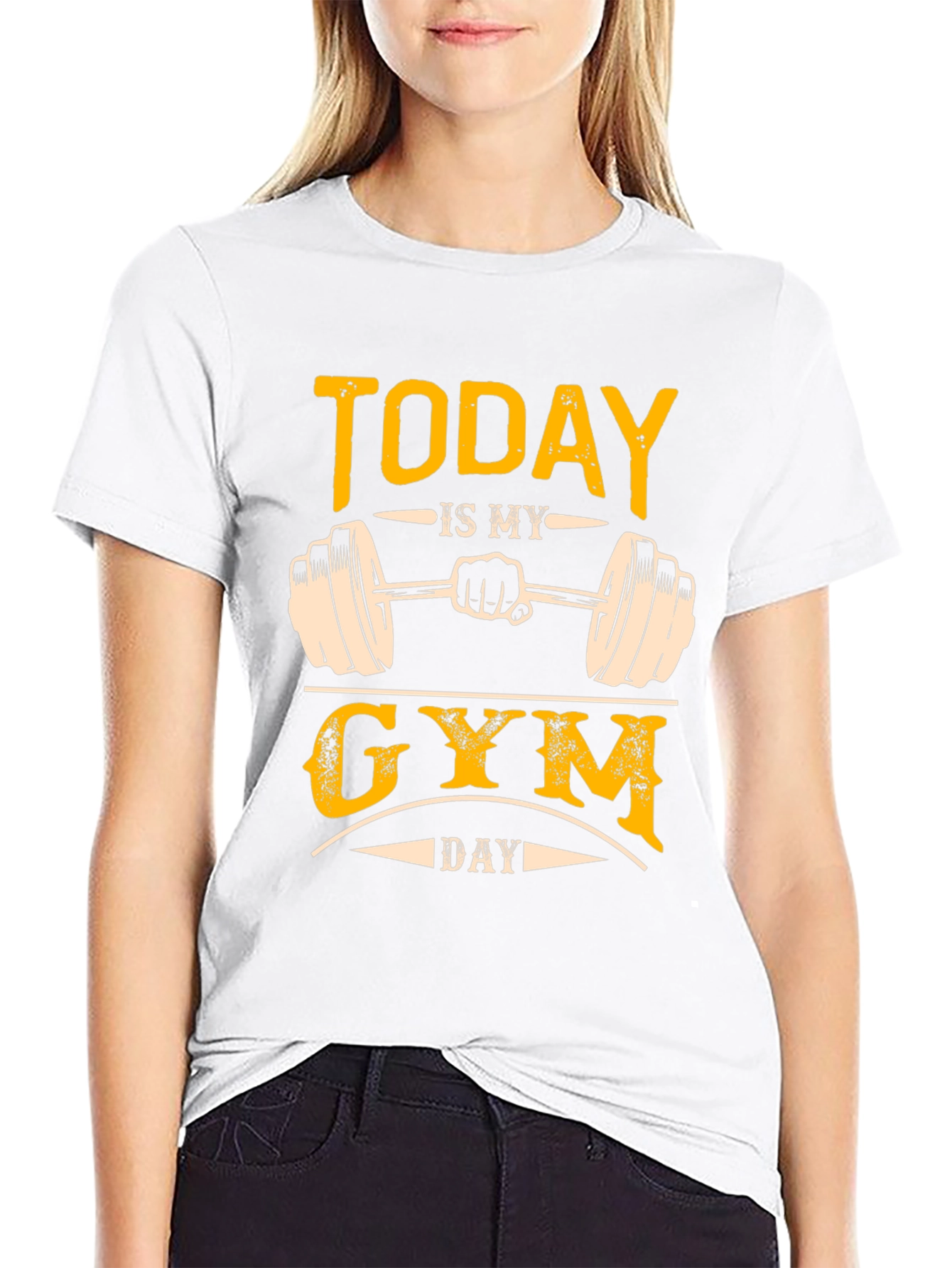 Black Today Is My Gym Day T-Shirt view 9