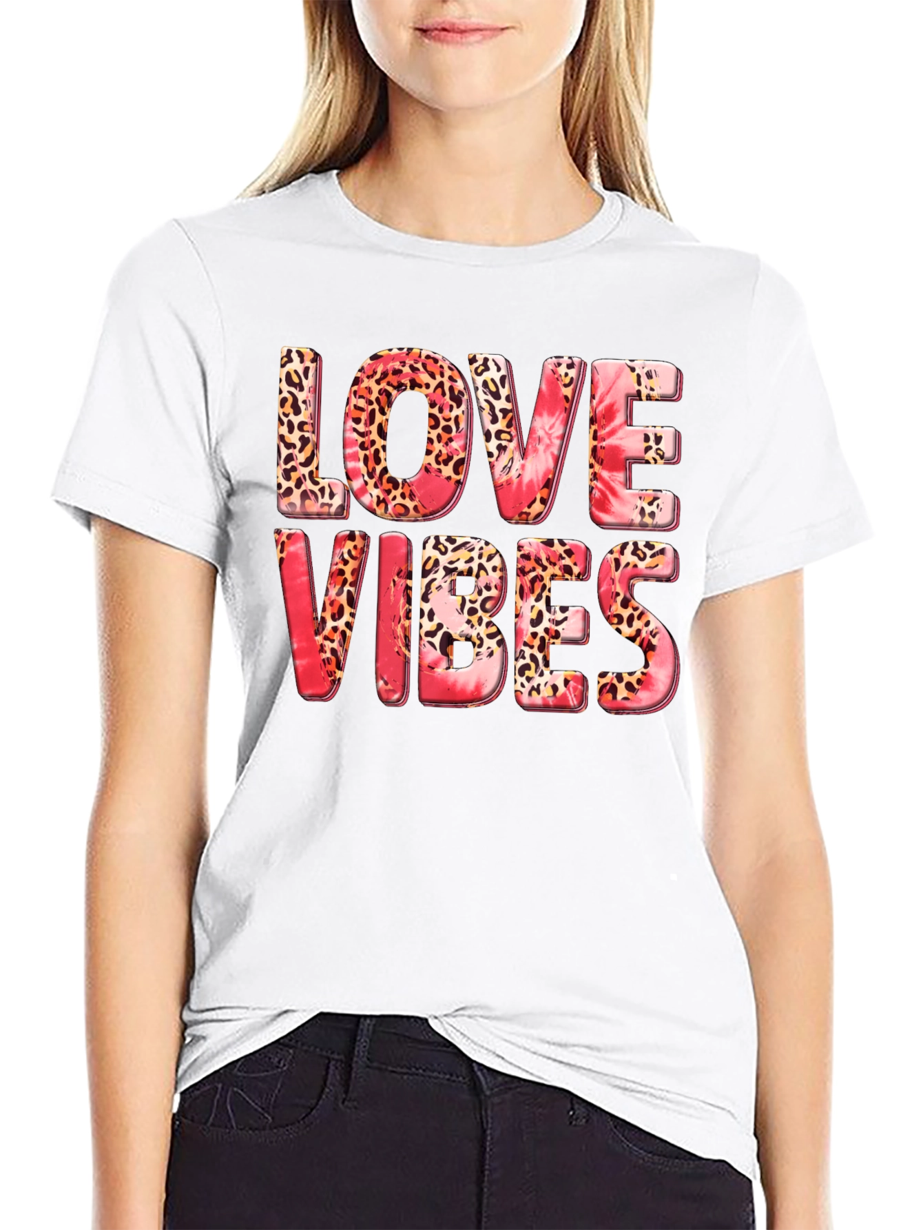 Black Love Vibes Graphic T-Shirt - Stylish Casual Tee view 9