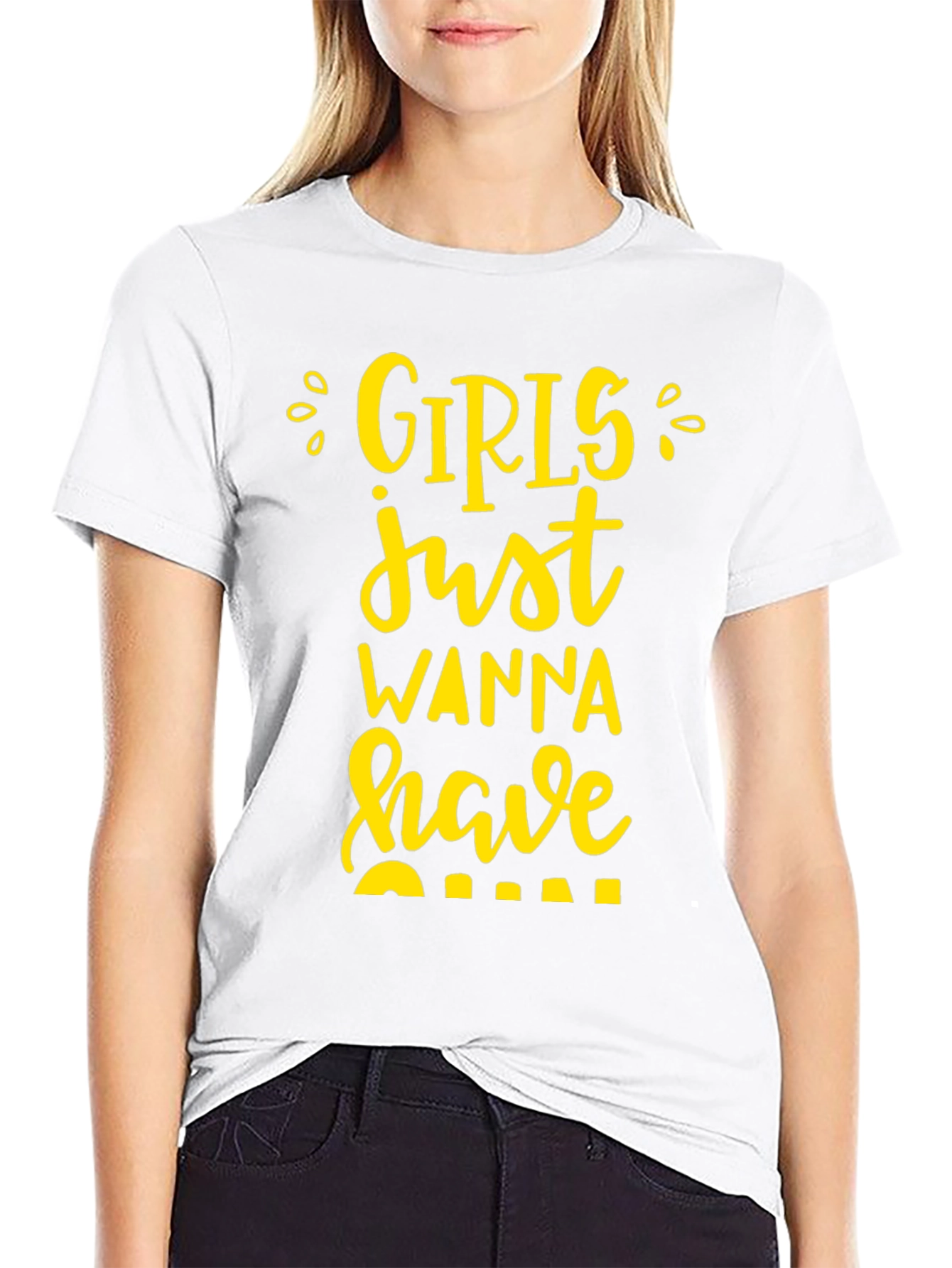 Black Girls Just Wanna Have Fun Black T-Shirt view 9